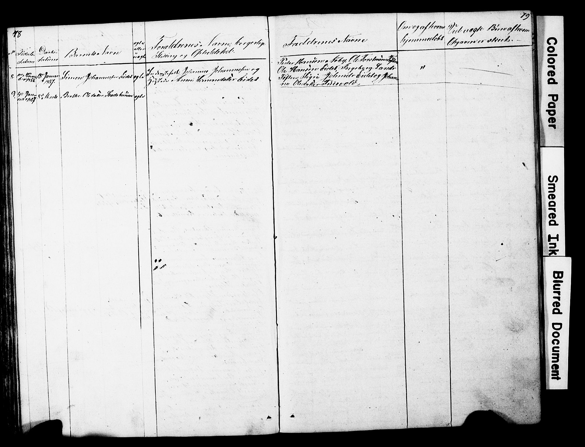 Lesja prestekontor, AV/SAH-PREST-068/H/Ha/Hab/L0014: Parish register (copy) no. 14, 1842-1856, p. 78-79