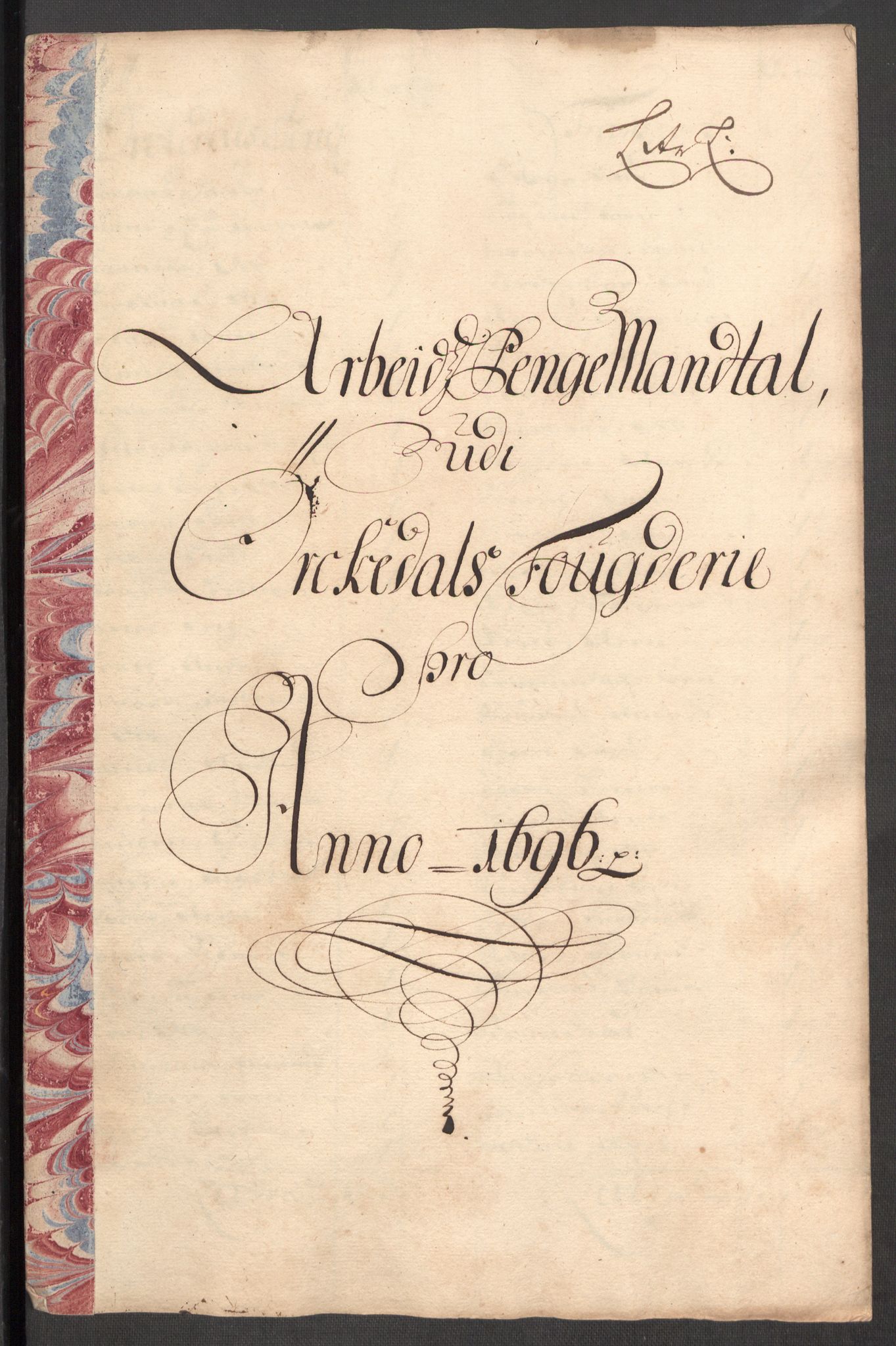 Rentekammeret inntil 1814, Reviderte regnskaper, Fogderegnskap, AV/RA-EA-4092/R60/L3946: Fogderegnskap Orkdal og Gauldal, 1696, p. 177