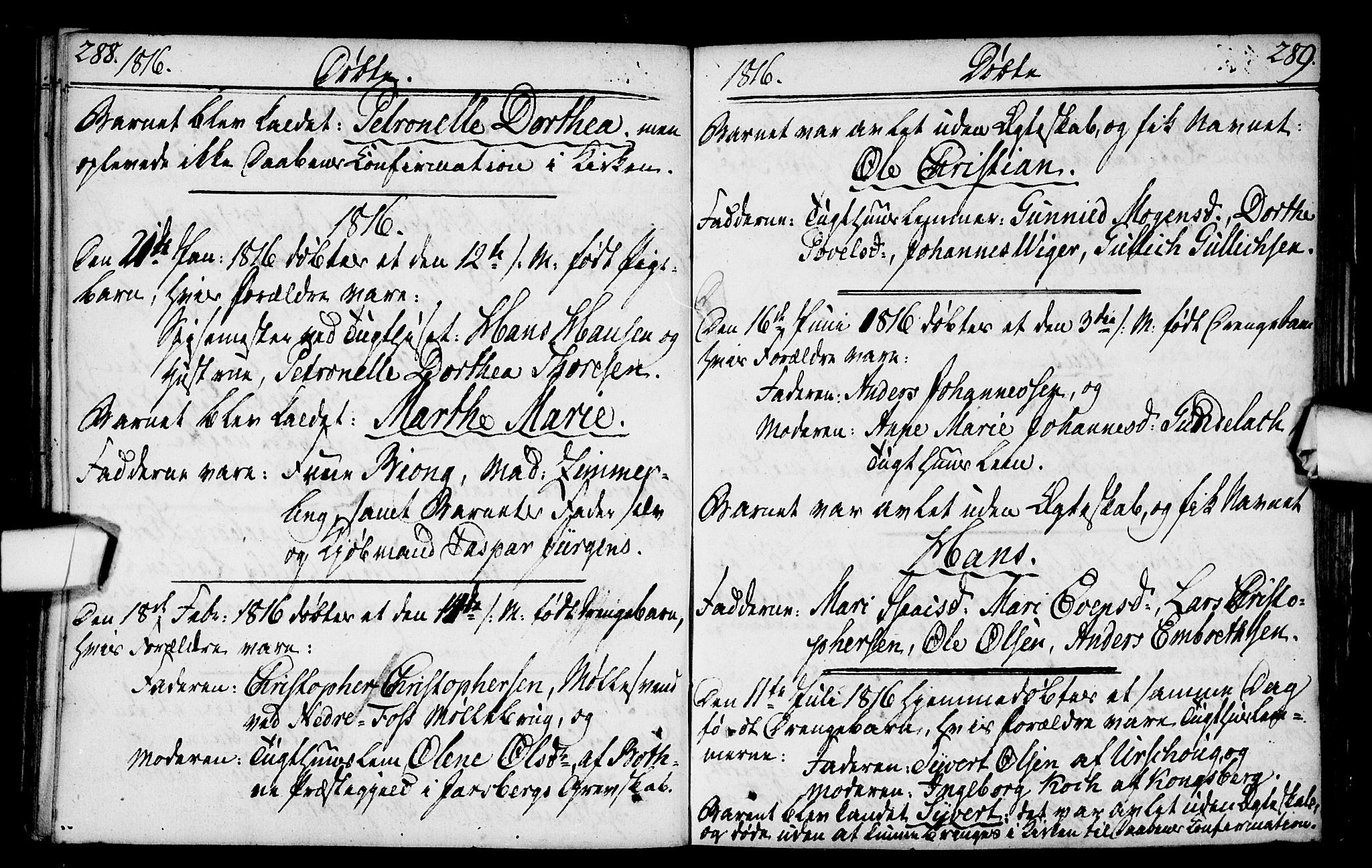 Kristiania tukthusprest Kirkebøker, SAO/A-10881/F/Fa/L0001: Parish register (official) no. 1, 1758-1828, p. 288-289