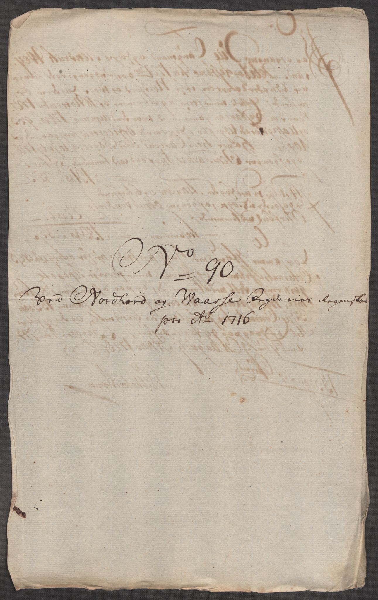 Rentekammeret inntil 1814, Reviderte regnskaper, Fogderegnskap, AV/RA-EA-4092/R51/L3199: Fogderegnskap Nordhordland og Voss, 1716, p. 324