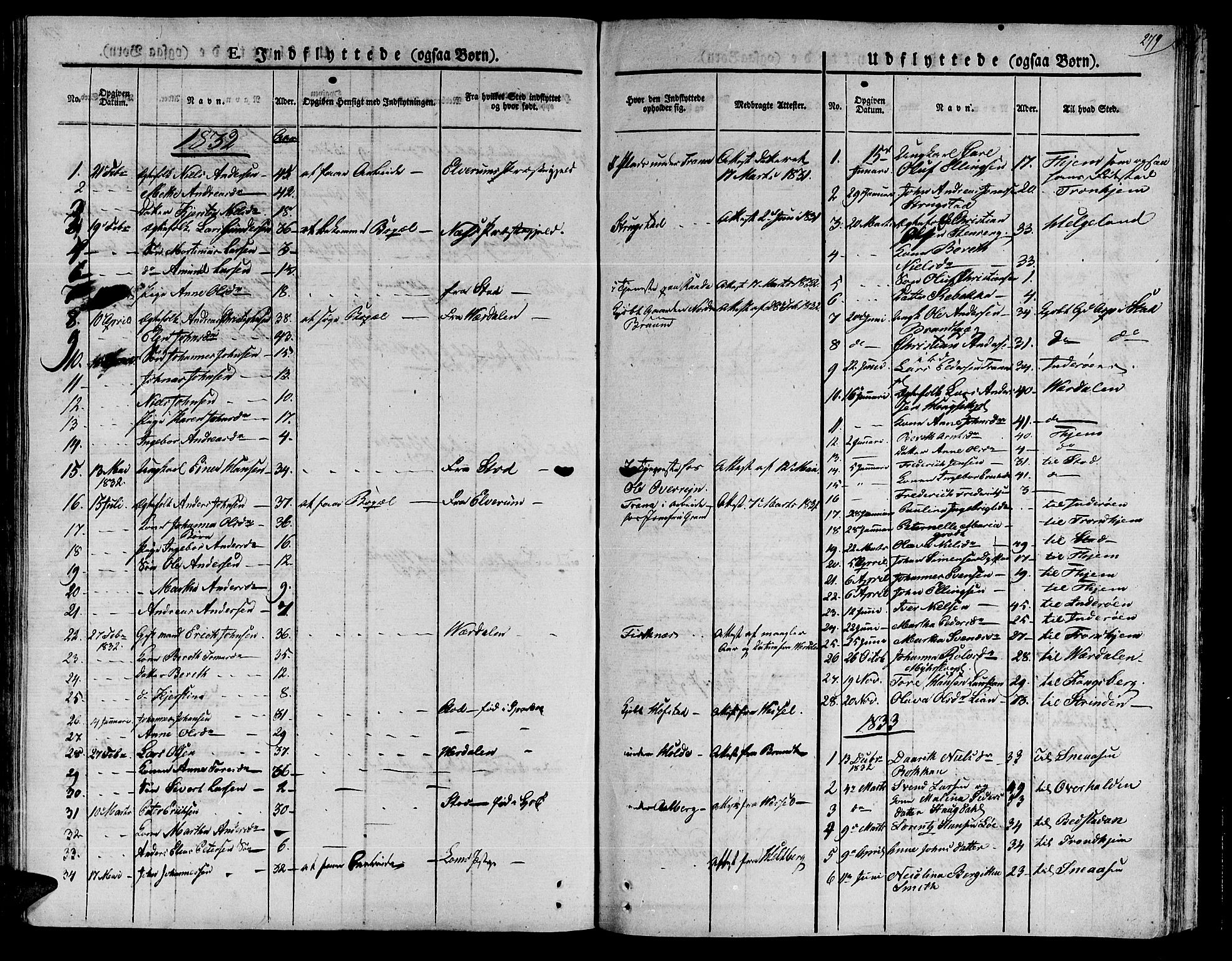 Ministerialprotokoller, klokkerbøker og fødselsregistre - Nord-Trøndelag, SAT/A-1458/735/L0336: Parish register (official) no. 735A05 /1, 1825-1835, p. 279