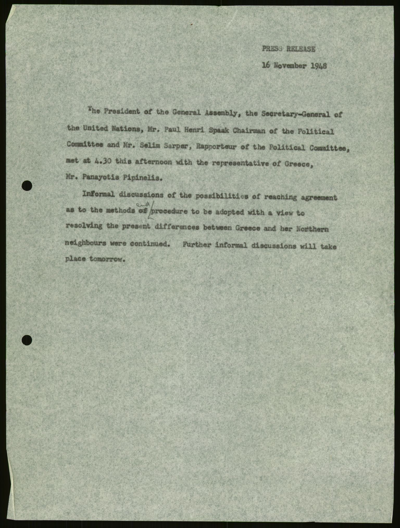 Lie, Trygve, AV/RA-PA-1407/D/L0019: Generalsekretærens papirer., 1946-1953, p. 167