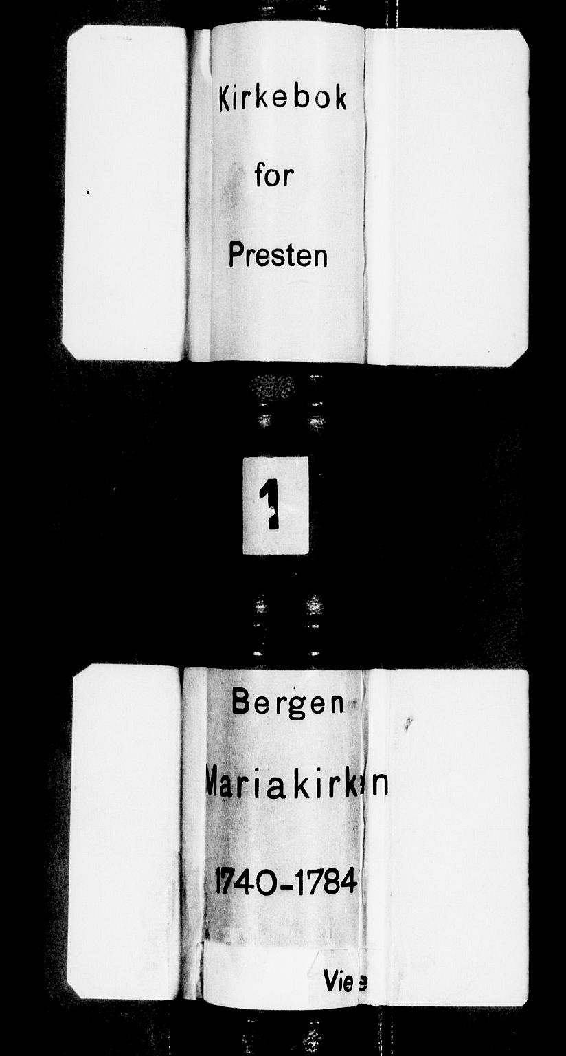 Mariakirken Sokneprestembete, SAB/A-76901/H/Haa/L0001: Parish register (official) no. A 1, 1740-1784