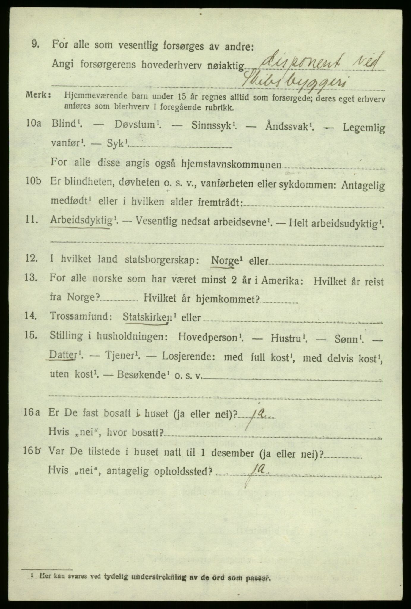 SAB, 1920 census for Leikanger, 1920, p. 2247