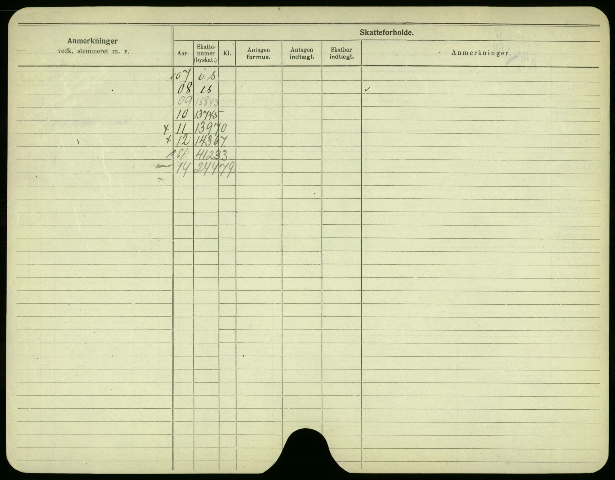 Oslo folkeregister, Registerkort, SAO/A-11715/F/Fa/Fac/L0005: Menn, 1906-1914, p. 200b