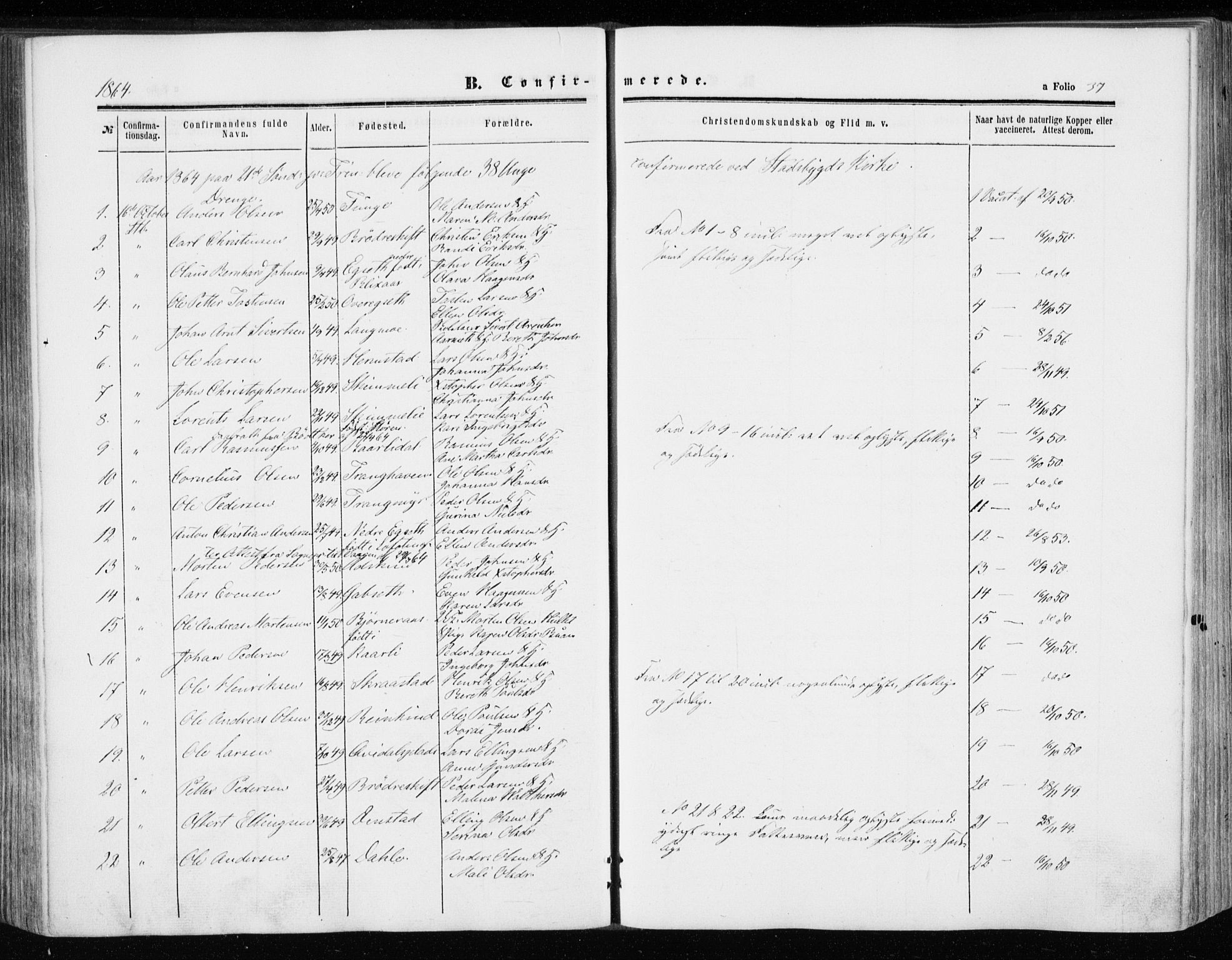 Ministerialprotokoller, klokkerbøker og fødselsregistre - Sør-Trøndelag, AV/SAT-A-1456/646/L0612: Parish register (official) no. 646A10, 1858-1869, p. 37