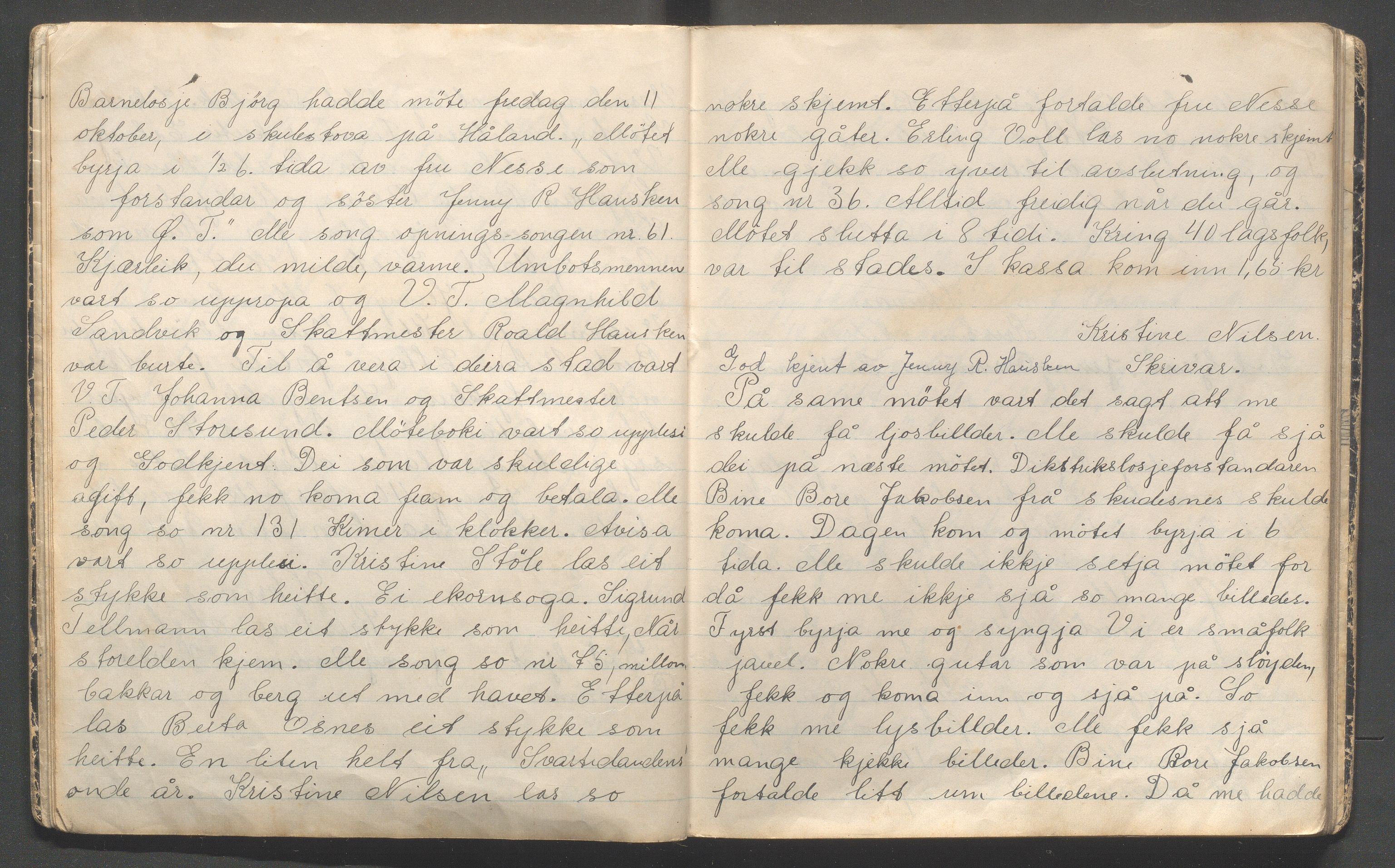 Karmøy kommune - PA 5, IOGT barnelosje «Bjørg» nr. 413 (Torvastad), IKAR/A-12/A/L0001: Møtebok for barnelosje "Bjørg" nr. 713, 1935-1946, p. 6