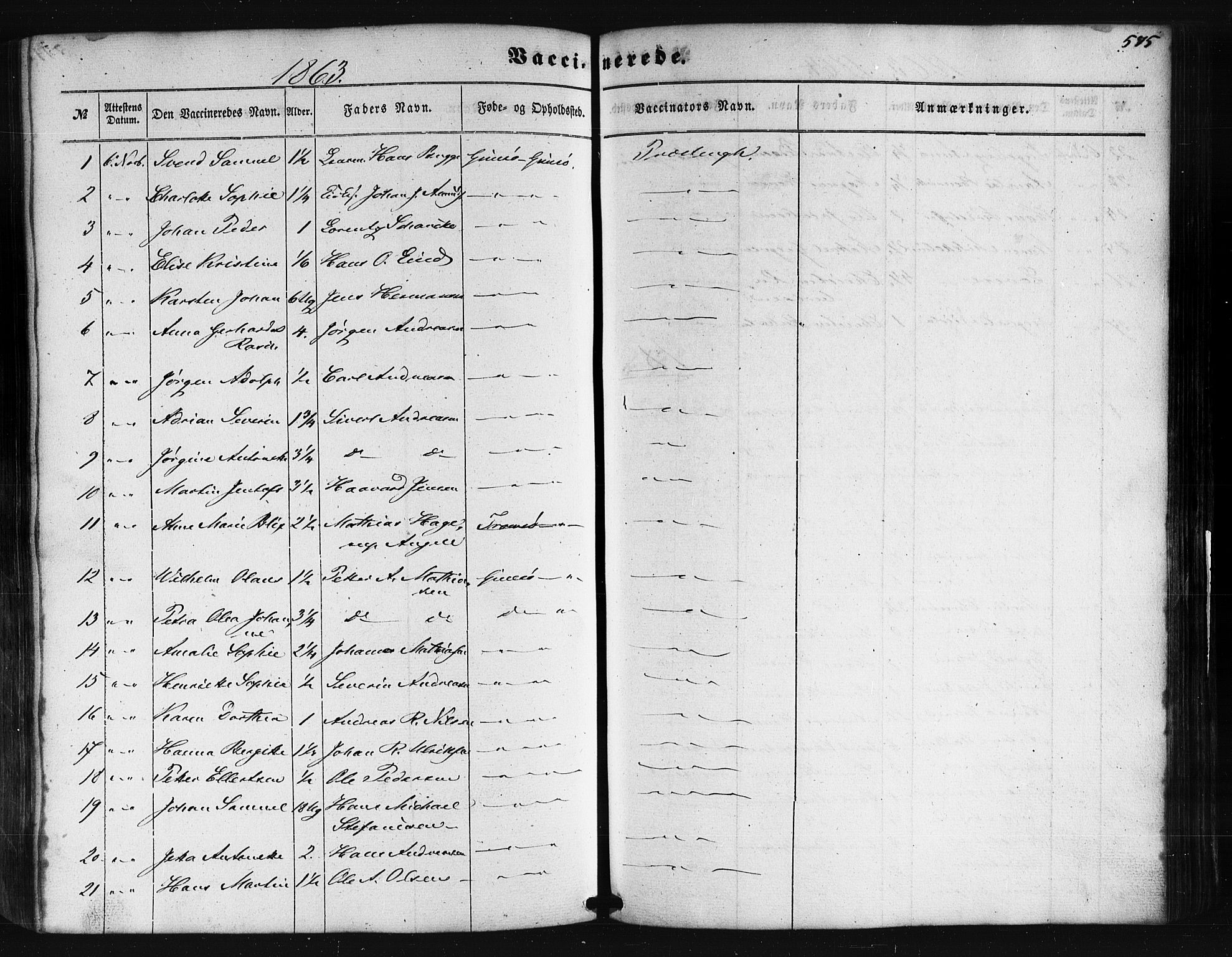 Ministerialprotokoller, klokkerbøker og fødselsregistre - Nordland, SAT/A-1459/876/L1095: Parish register (official) no. 876A01, 1863-1885, p. 575