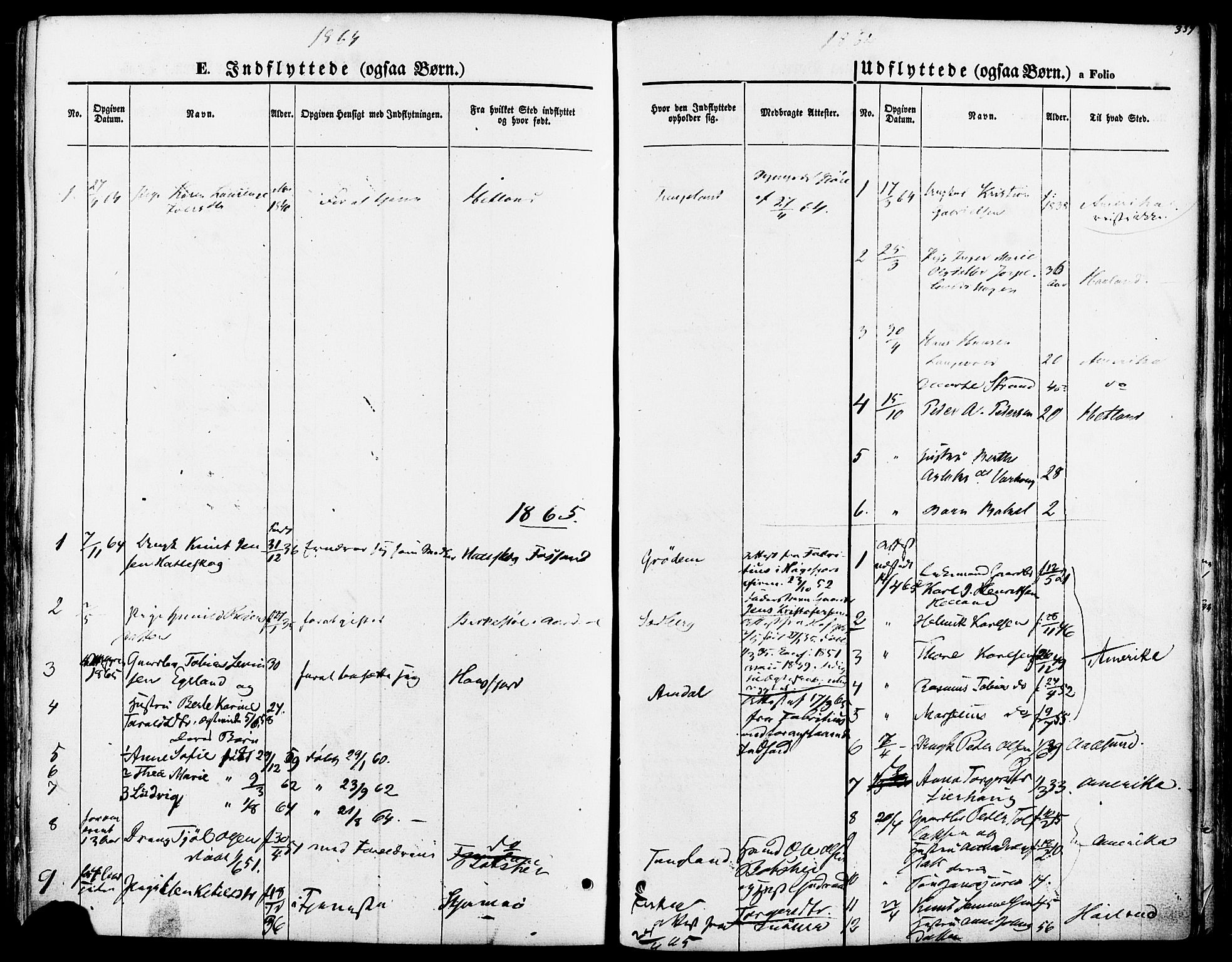 Strand sokneprestkontor, SAST/A-101828/H/Ha/Haa/L0007: Parish register (official) no. A 7, 1855-1881, p. 339