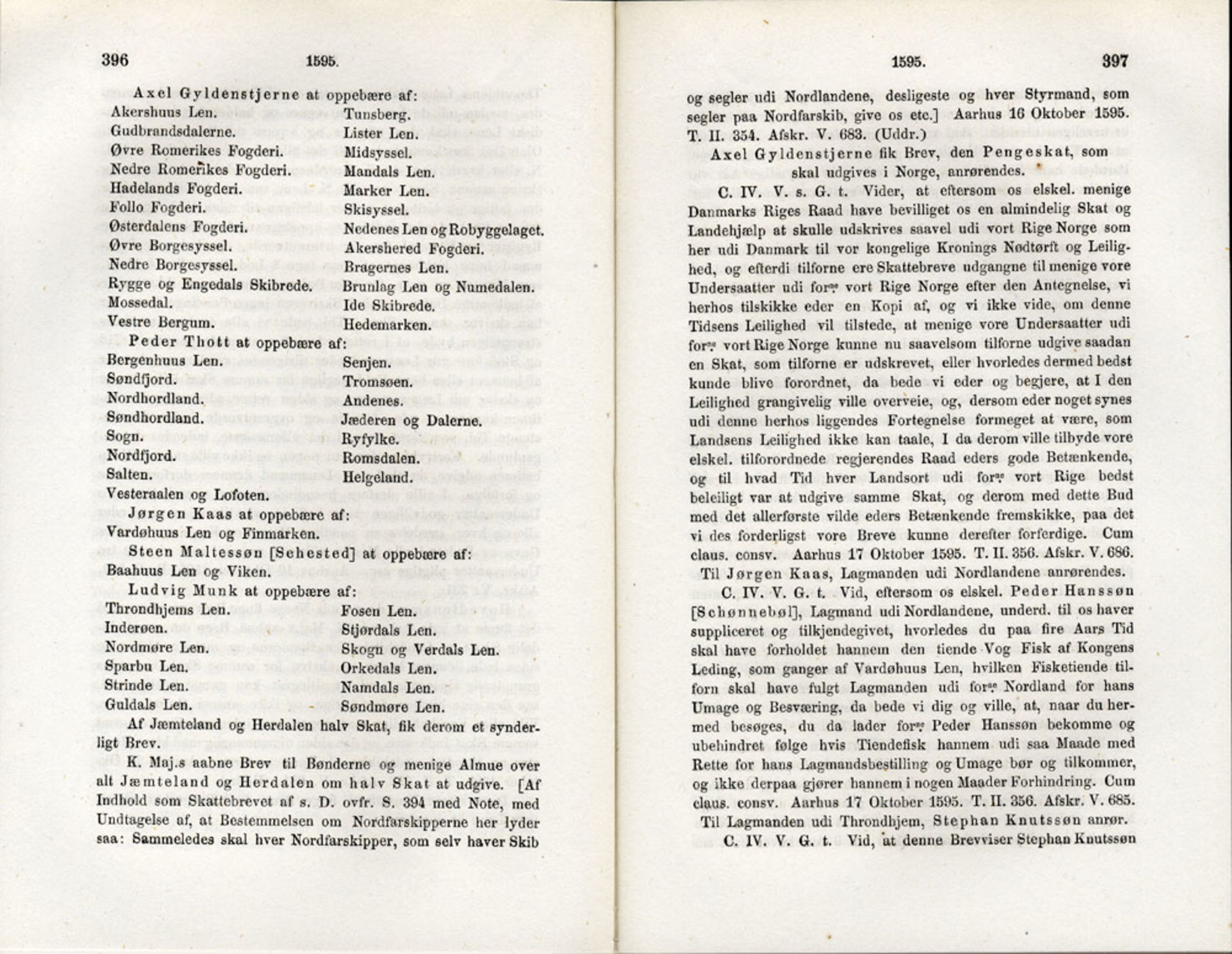 Publikasjoner utgitt av Det Norske Historiske Kildeskriftfond, PUBL/-/-/-: Norske Rigs-Registranter, bind 3, 1588-1602, p. 396-397