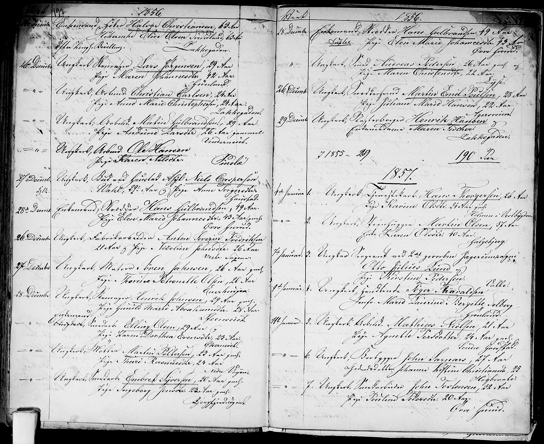 Aker prestekontor kirkebøker, AV/SAO-A-10861/G/L0011: Parish register (copy) no. 11, 1846-1859, p. 192-193