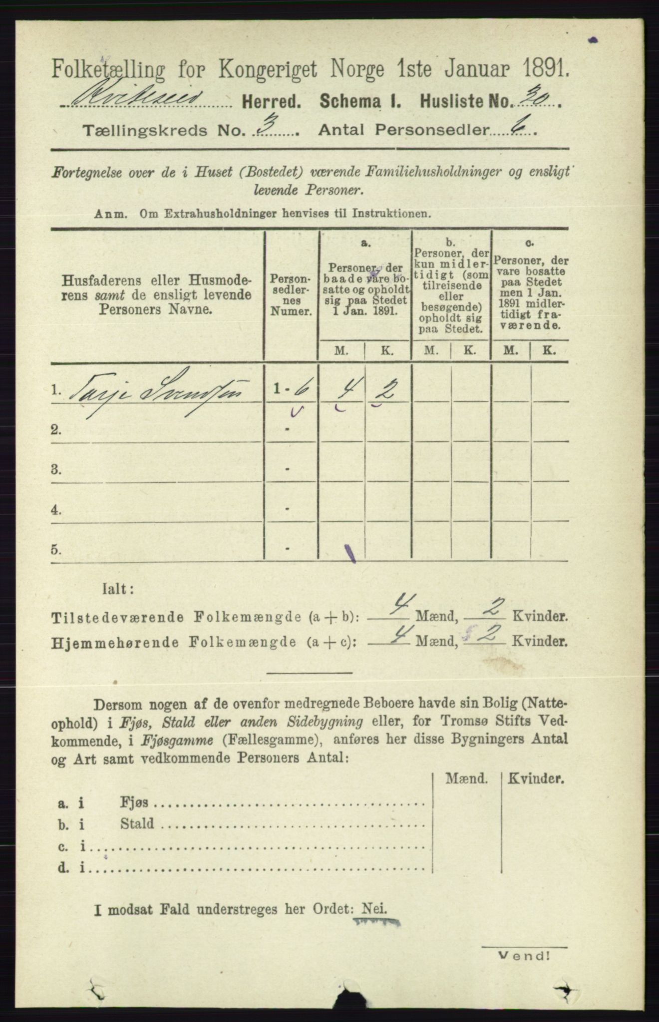 RA, 1891 census for 0829 Kviteseid, 1891, p. 493