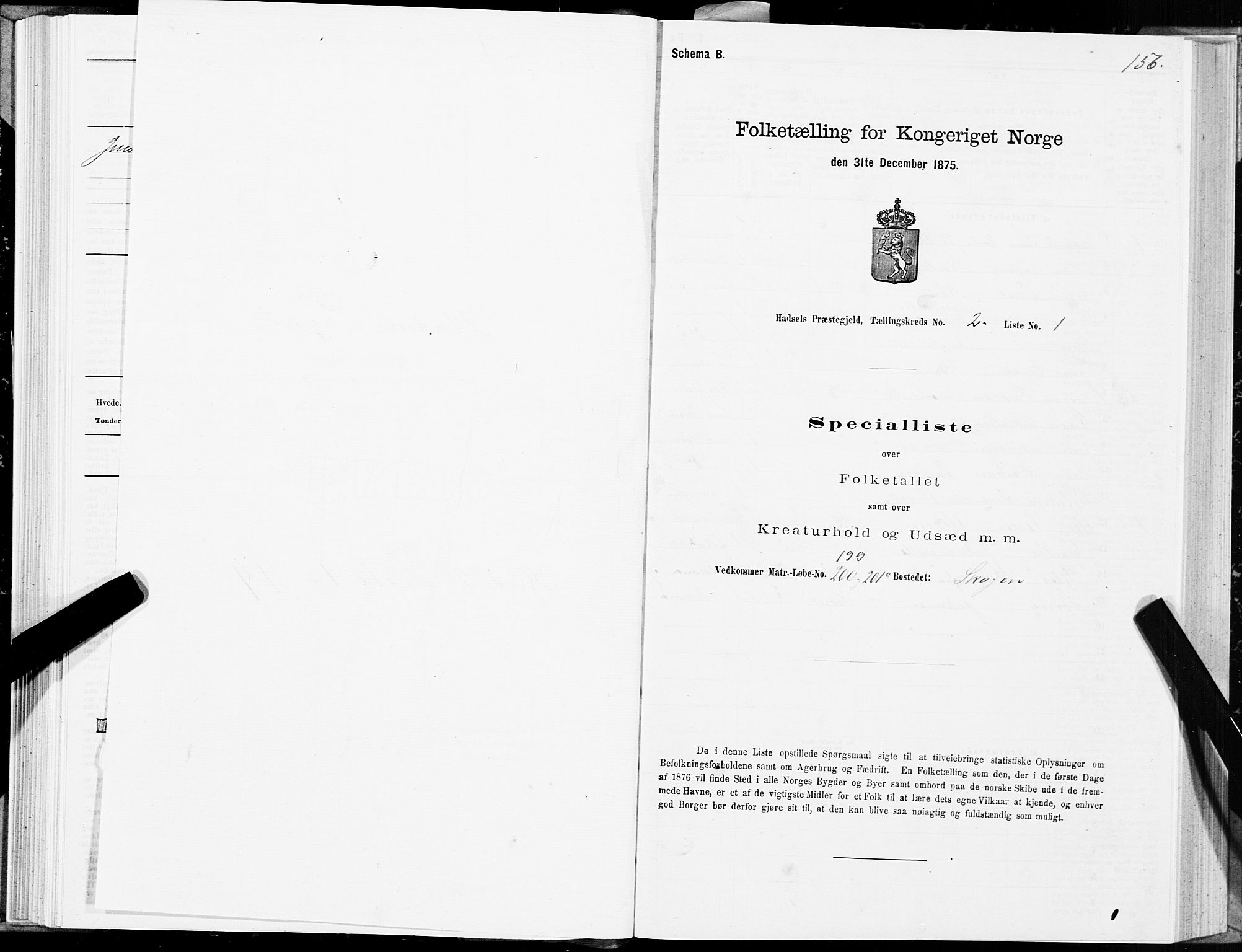 SAT, 1875 census for 1866P Hadsel, 1875, p. 1156