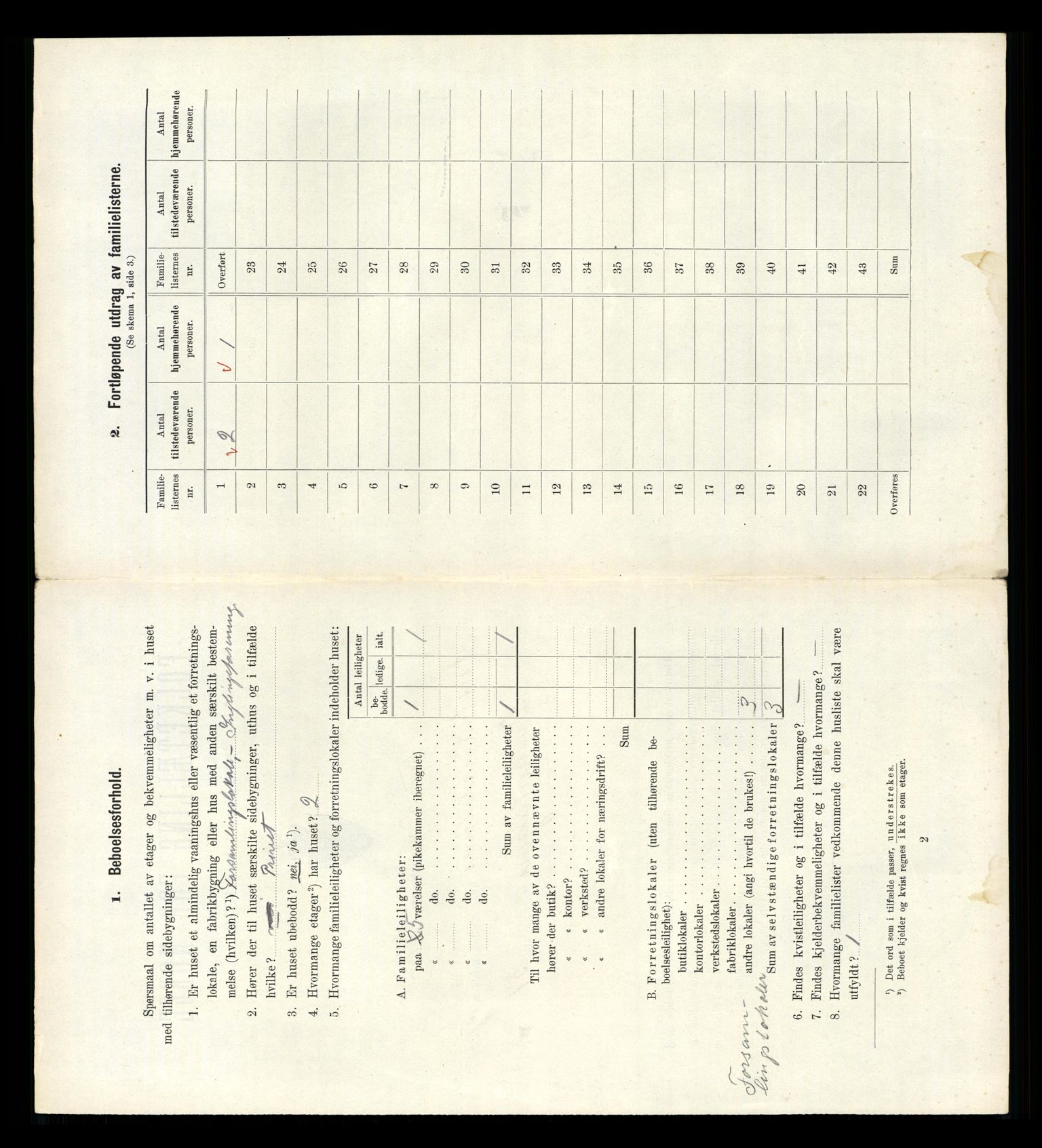 RA, 1910 census for Kristiansand, 1910, p. 1187