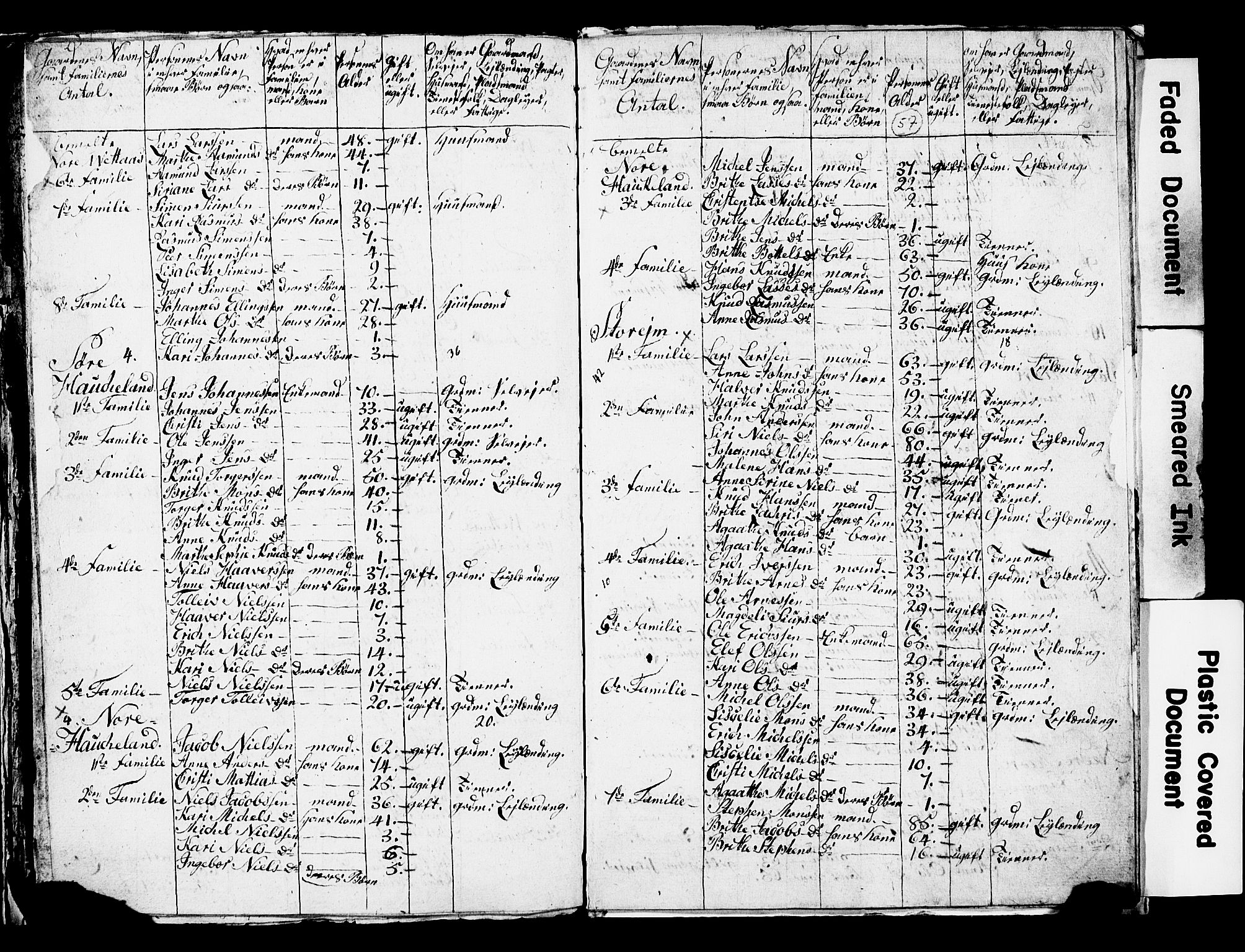 SAB, 1825 Census for Manger parish, 1825, p. 61