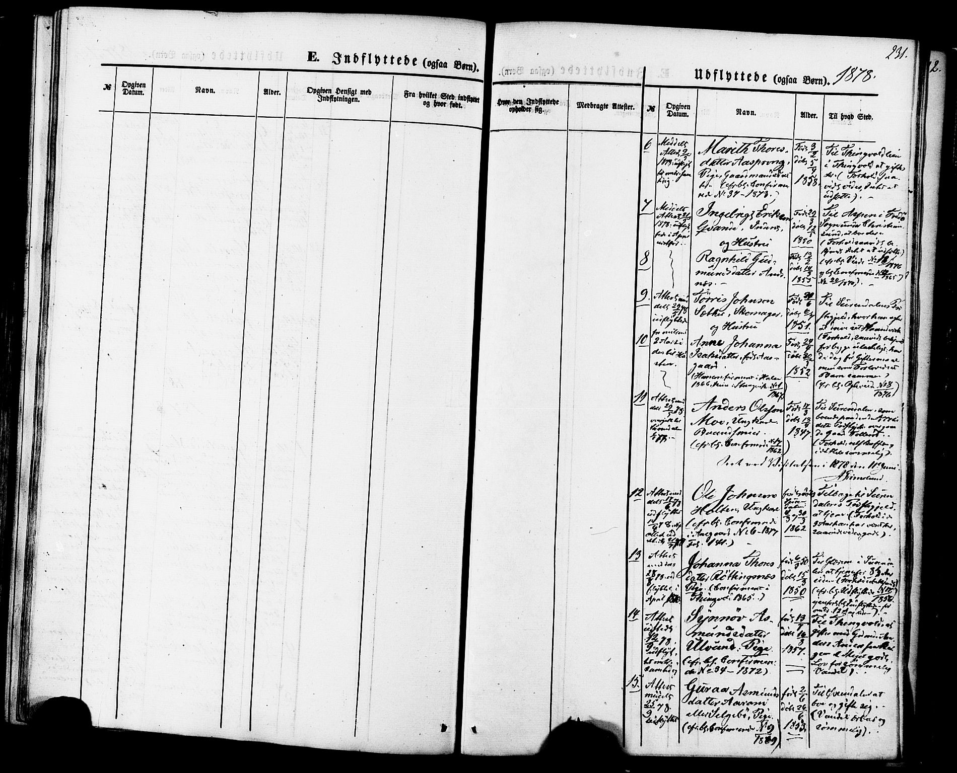 Ministerialprotokoller, klokkerbøker og fødselsregistre - Møre og Romsdal, AV/SAT-A-1454/592/L1027: Parish register (official) no. 592A05, 1865-1878, p. 231