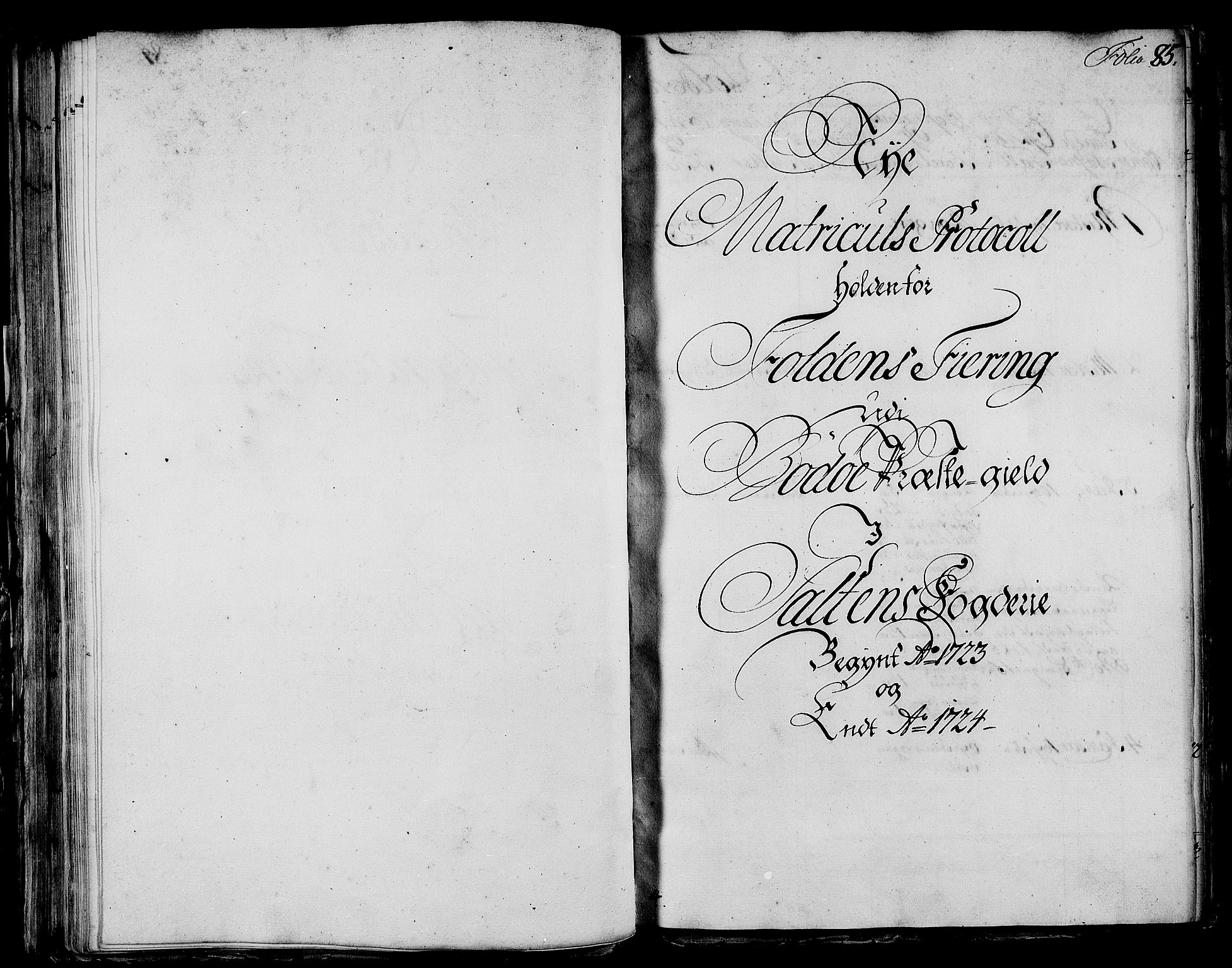 Rentekammeret inntil 1814, Realistisk ordnet avdeling, RA/EA-4070/N/Nb/Nbf/L0172: Salten eksaminasjonsprotokoll, 1723, p. 88