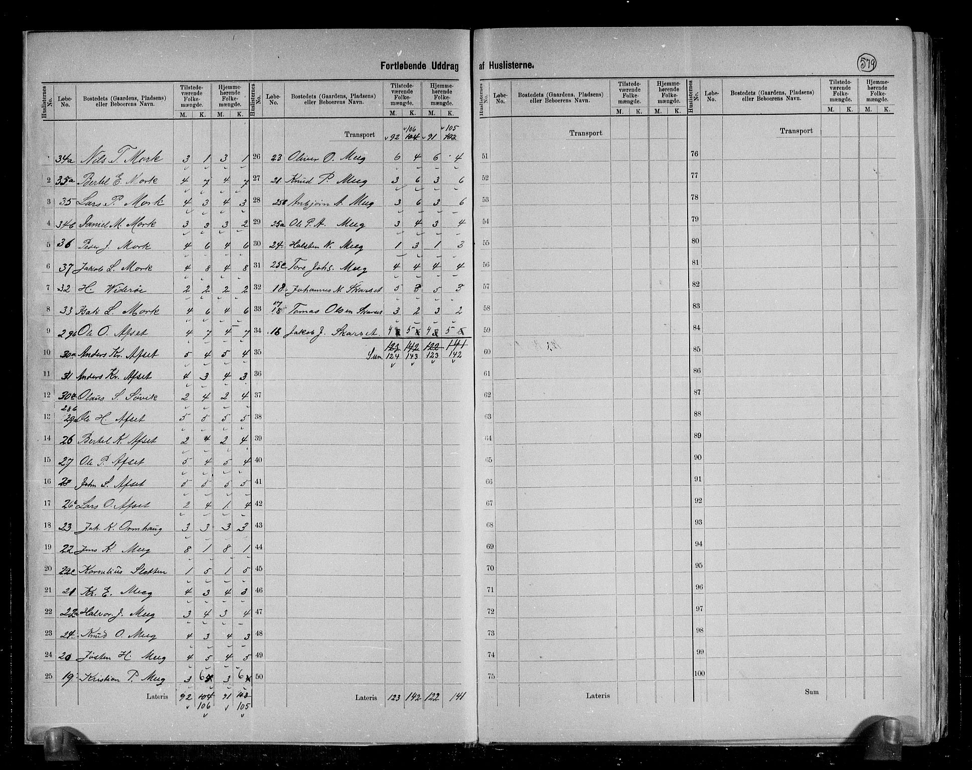 RA, 1891 census for 1553 Kvernes, 1891, p. 7