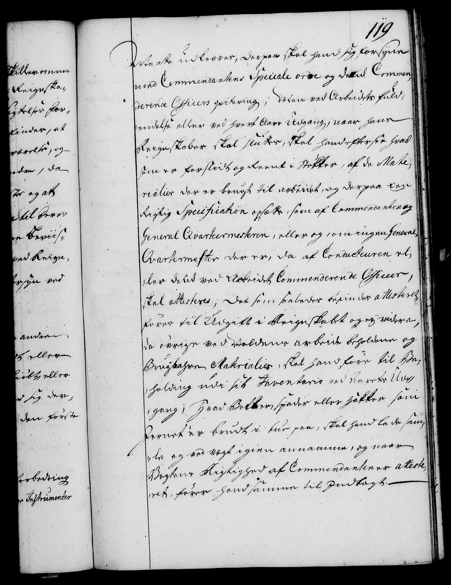 Rentekammeret, Kammerkanselliet, RA/EA-3111/G/Gg/Ggi/L0002: Norsk instruksjonsprotokoll med register (merket RK 53.35), 1729-1751, p. 119