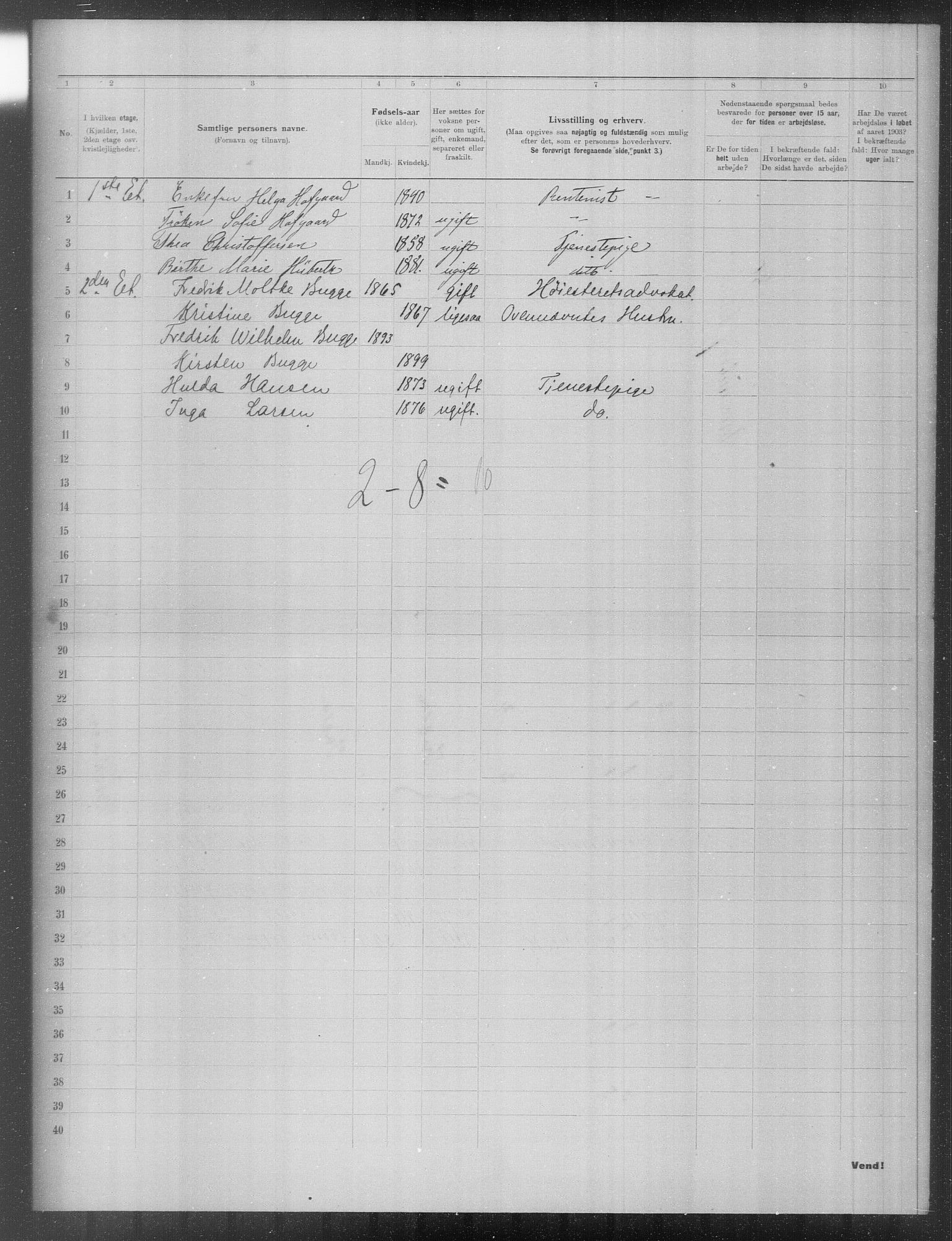 OBA, Municipal Census 1903 for Kristiania, 1903, p. 23209