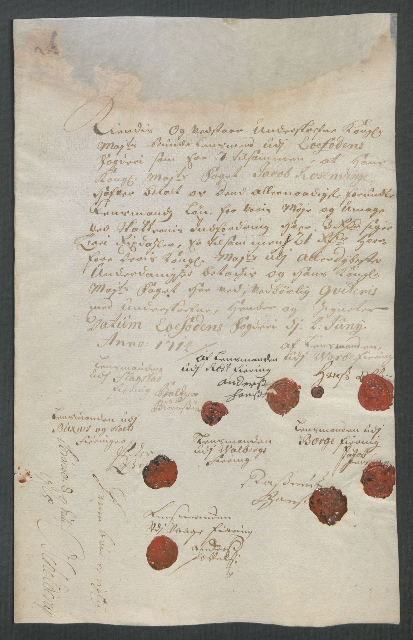 Rentekammeret inntil 1814, Reviderte regnskaper, Fogderegnskap, RA/EA-4092/R67/L4680: Fogderegnskap Vesterålen, Andenes og Lofoten, 1714, p. 271