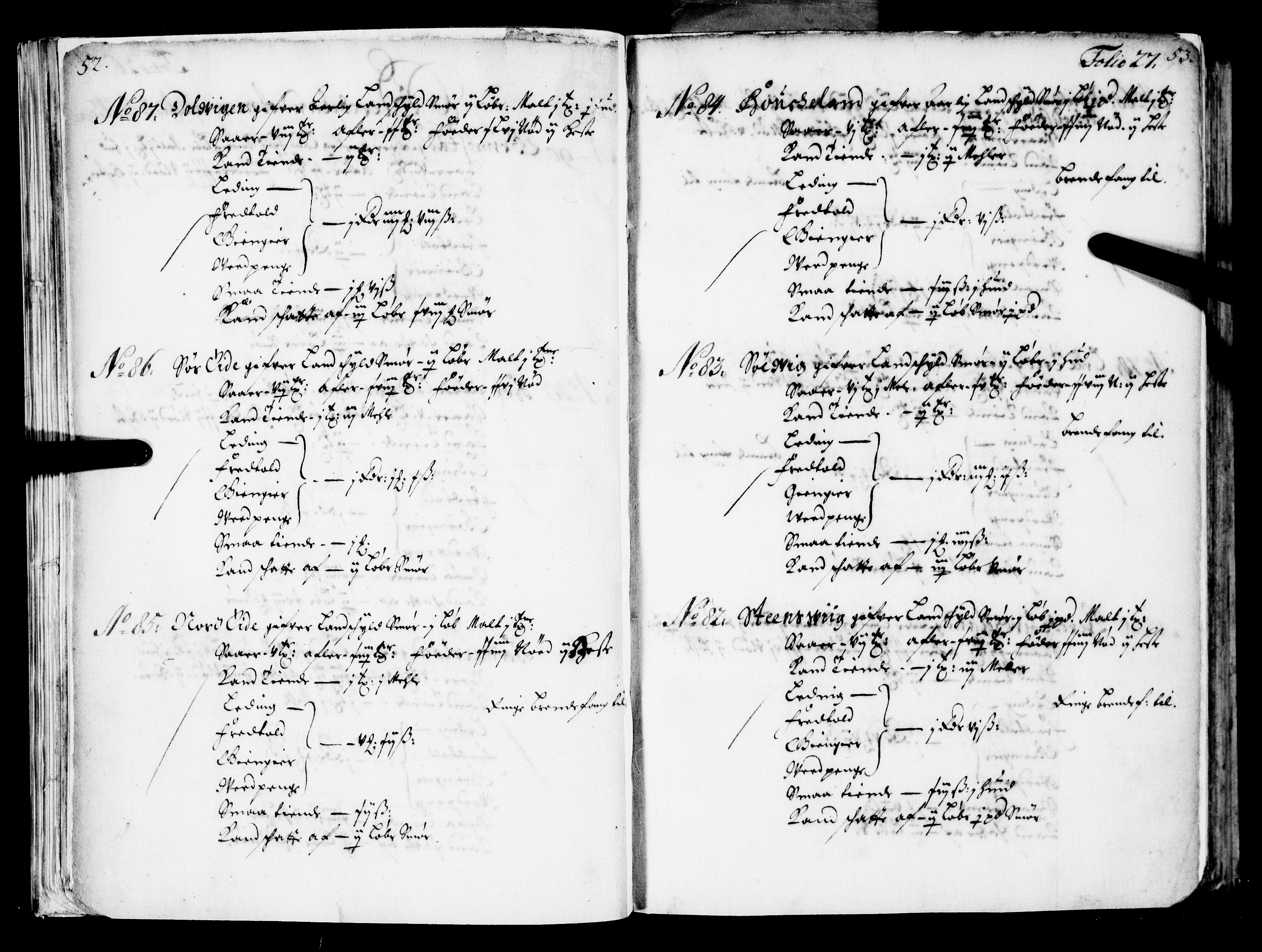 Rentekammeret inntil 1814, Realistisk ordnet avdeling, RA/EA-4070/N/Nb/Nba/L0039: Nordhordland fogderi, 1667, p. 26b-27a