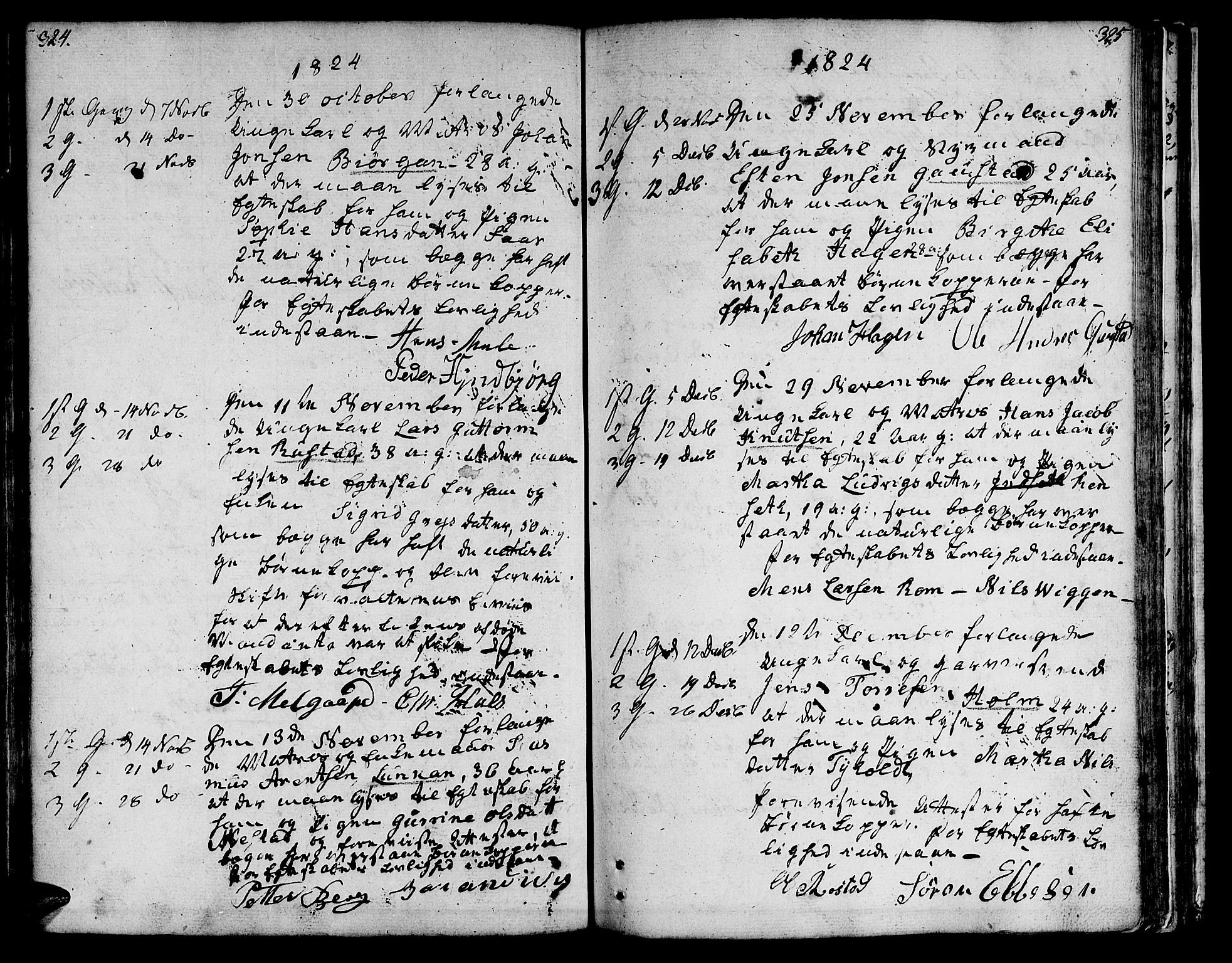 Ministerialprotokoller, klokkerbøker og fødselsregistre - Sør-Trøndelag, SAT/A-1456/601/L0042: Parish register (official) no. 601A10, 1802-1830, p. 324-325