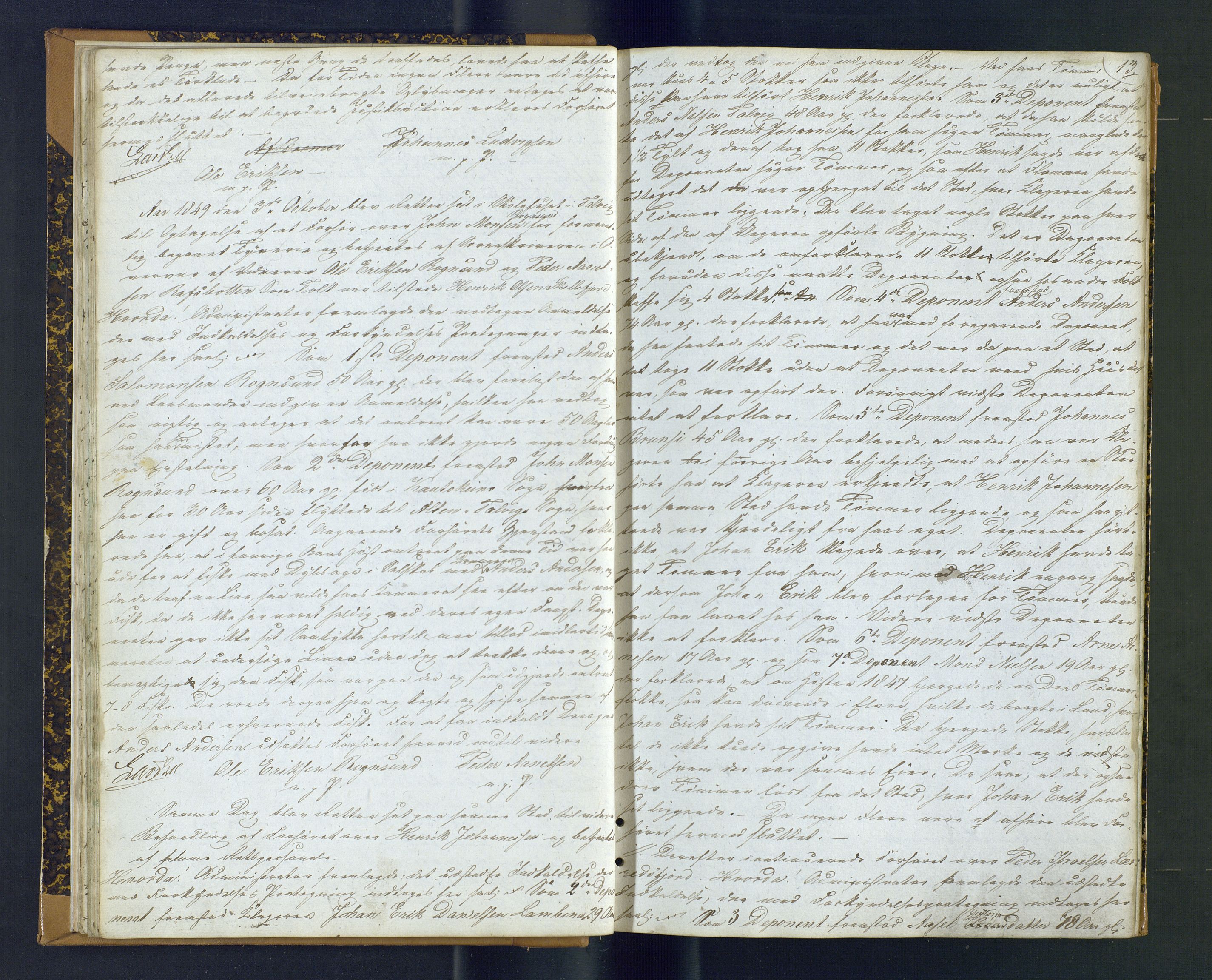 Alta fogderi/sorenskriveri, AV/SATØ-SATØ-5/1/J/Jb/L0170: Ekstrarettsprotokoll, 1849-1853, p. 13