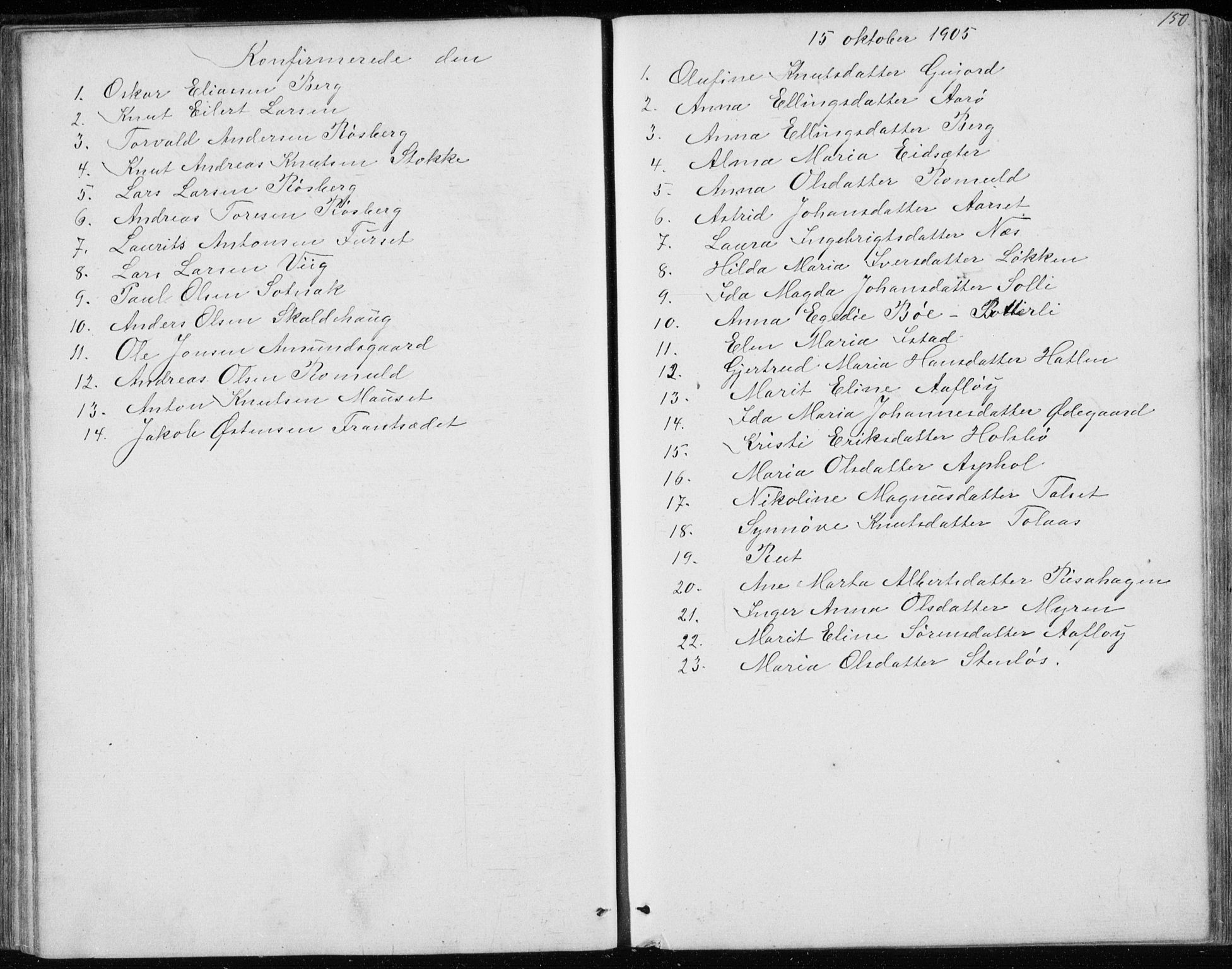 Ministerialprotokoller, klokkerbøker og fødselsregistre - Møre og Romsdal, AV/SAT-A-1454/557/L0684: Parish register (copy) no. 557C02, 1863-1944, p. 150