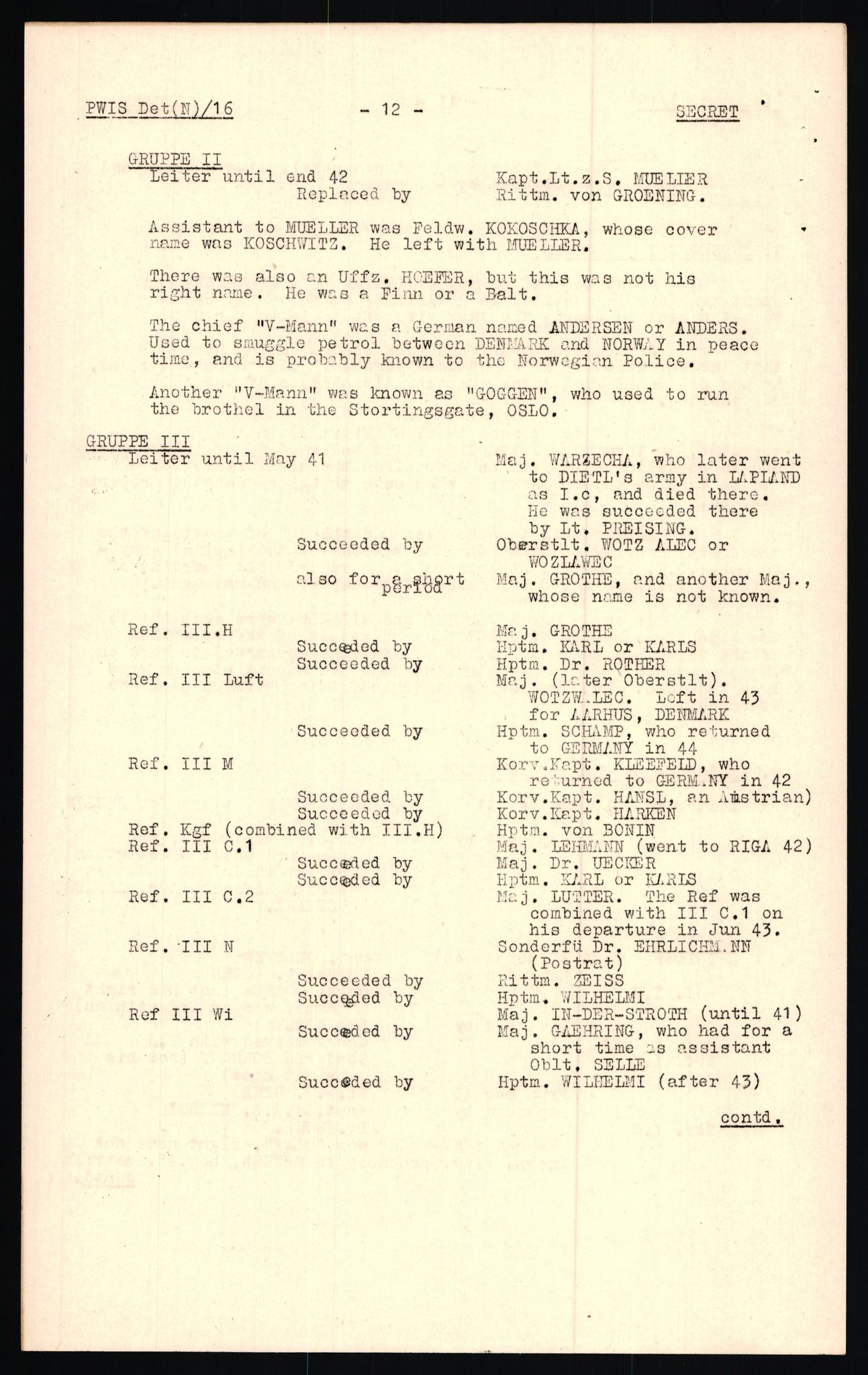 Forsvaret, Forsvarets overkommando II, AV/RA-RAFA-3915/D/Db/L0020: CI Questionaires. Tyske okkupasjonsstyrker i Norge. Tyskere., 1945-1946, p. 458