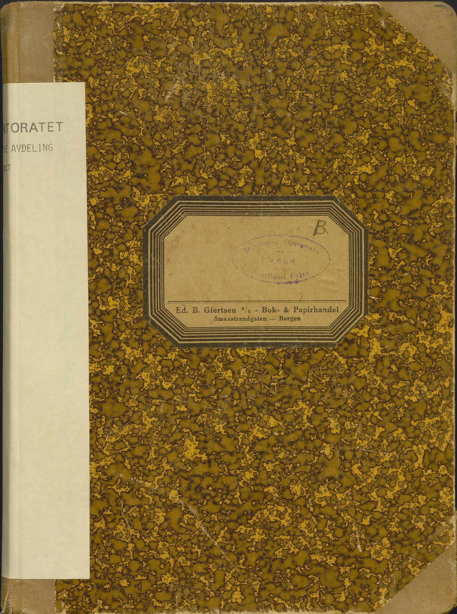 Fiskeridirektoratet - 1 Adm. ledelse - 13 Båtkontoret, AV/SAB-A-2003/I/Ia/Iac/L0195: 135.0365/5 Merkeprotokoll - Vega, 1942-1946