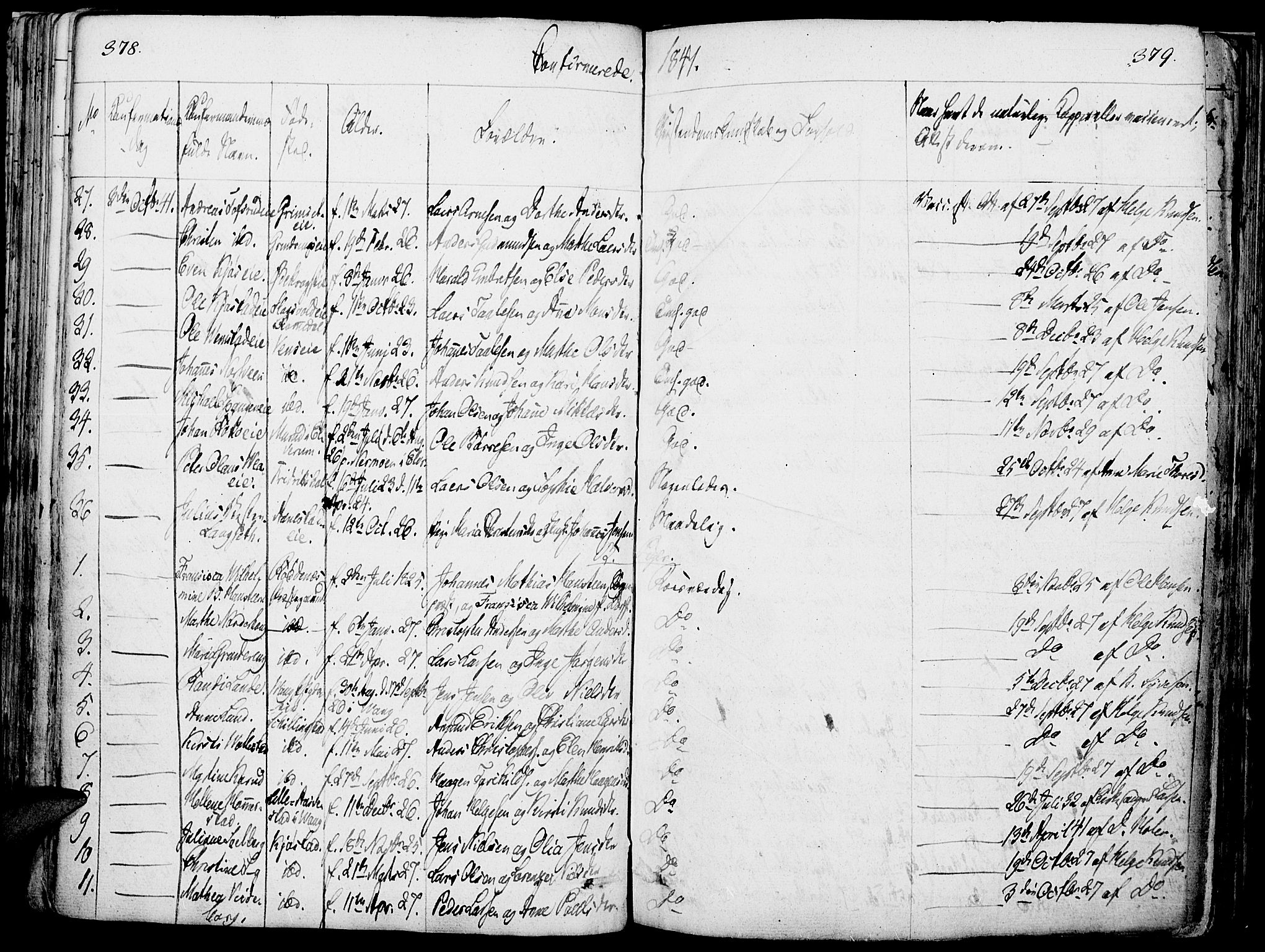 Løten prestekontor, SAH/PREST-022/K/Ka/L0006: Parish register (official) no. 6, 1832-1849, p. 378-379