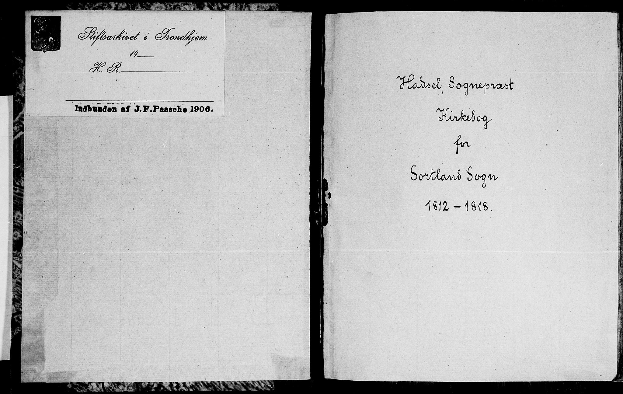 Ministerialprotokoller, klokkerbøker og fødselsregistre - Nordland, SAT/A-1459/895/L1368: Parish register (official) no. 895A03, 1812-1818