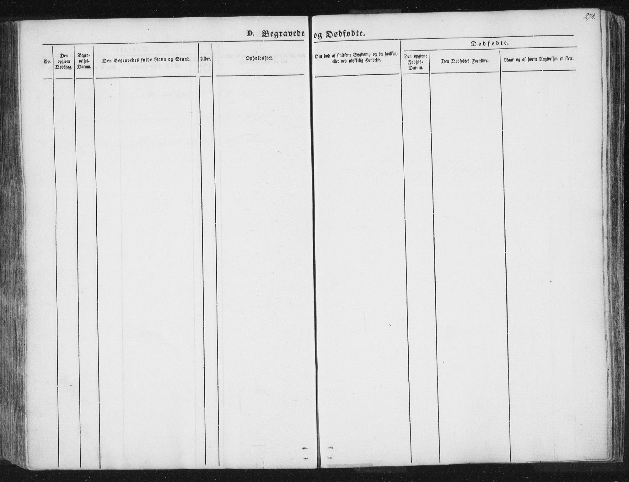 Ministerialprotokoller, klokkerbøker og fødselsregistre - Nord-Trøndelag, AV/SAT-A-1458/741/L0392: Parish register (official) no. 741A06, 1836-1848, p. 274