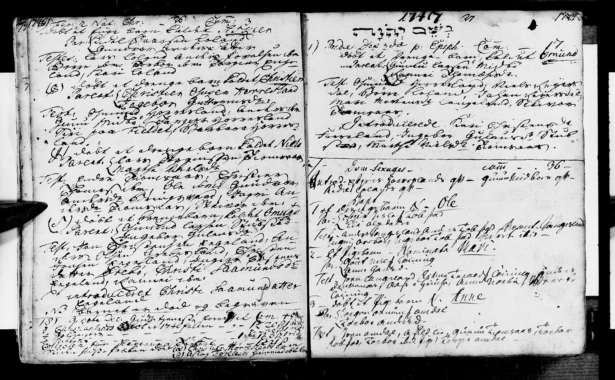 Vennesla sokneprestkontor, AV/SAK-1111-0045/Fa/Fac/L0001: Parish register (official) no. A 1, 1743-1784, p. 26-27