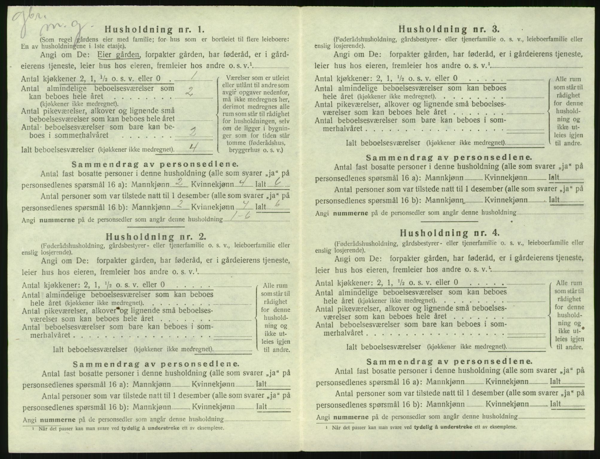 SAT, 1920 census for Bolsøy, 1920, p. 1610