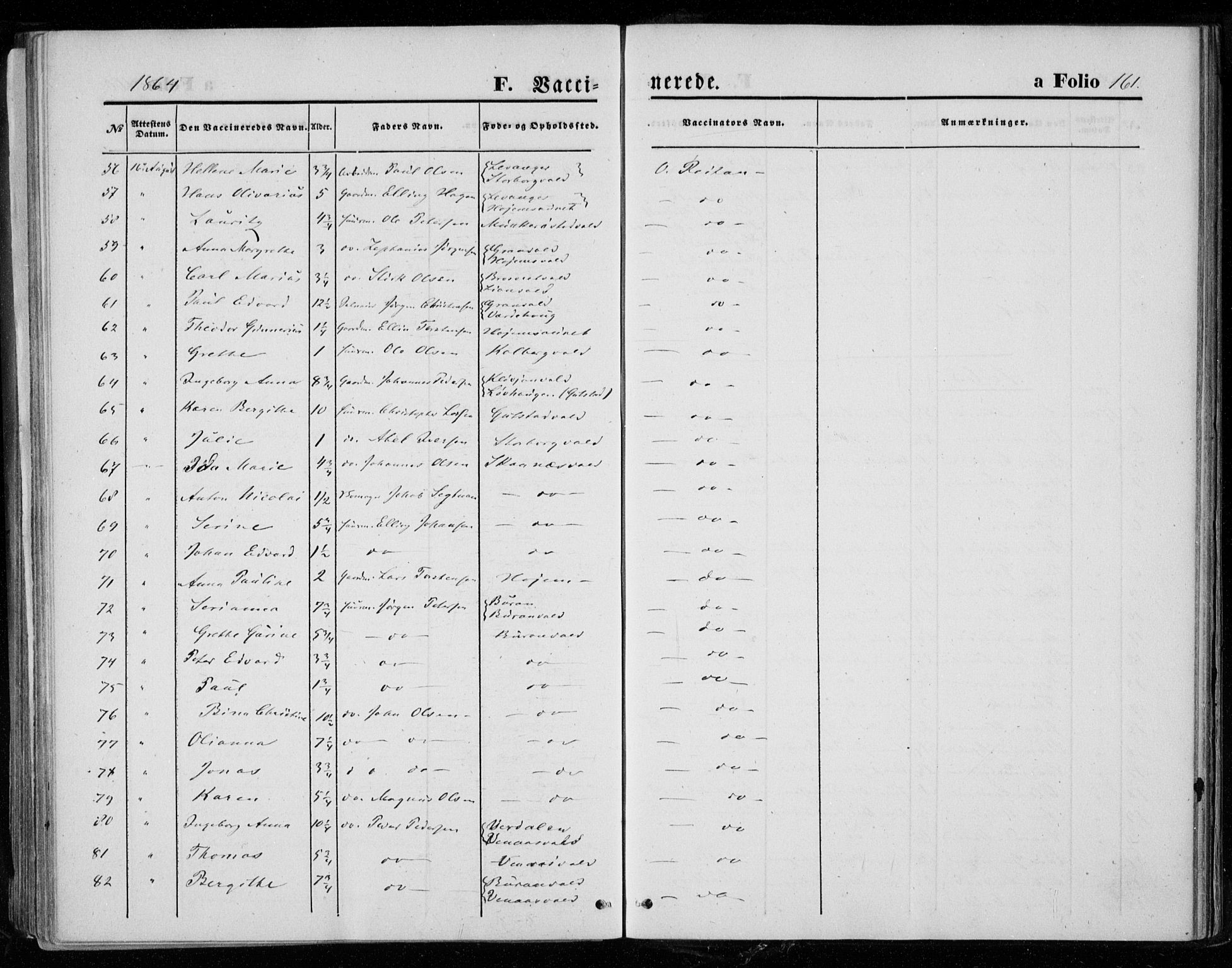 Ministerialprotokoller, klokkerbøker og fødselsregistre - Nord-Trøndelag, SAT/A-1458/721/L0206: Parish register (official) no. 721A01, 1864-1874, p. 161