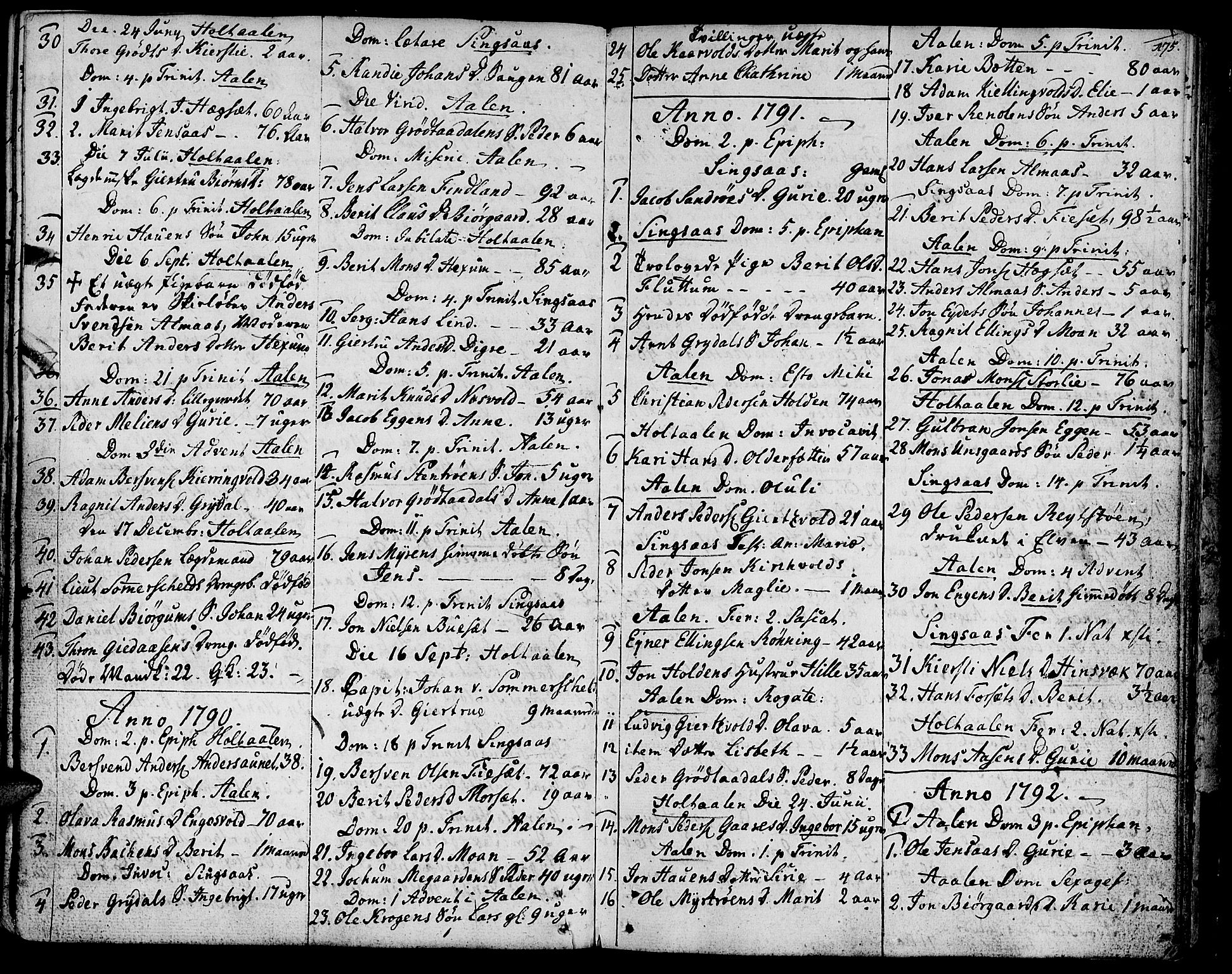 Ministerialprotokoller, klokkerbøker og fødselsregistre - Sør-Trøndelag, SAT/A-1456/685/L0952: Parish register (official) no. 685A01, 1745-1804, p. 175