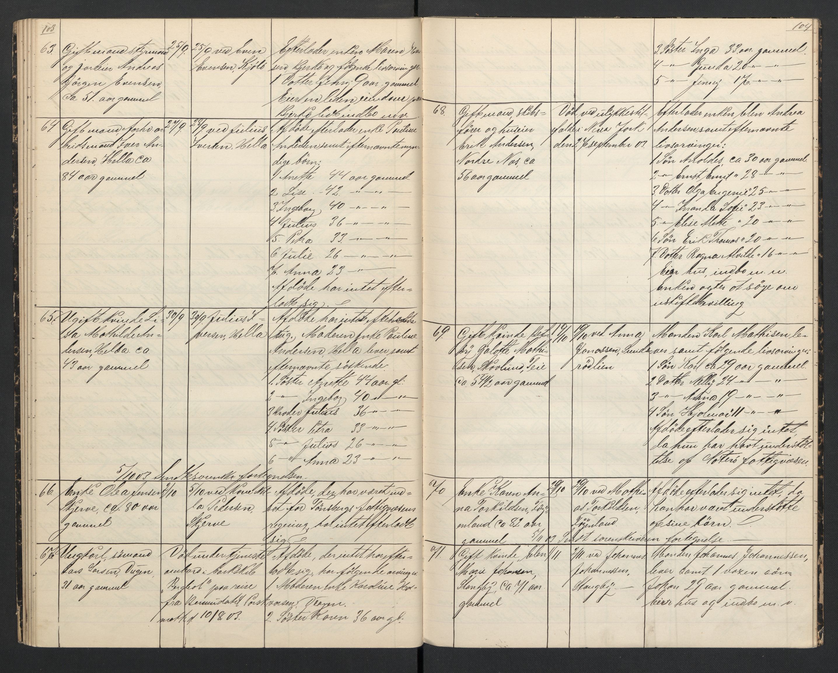 Nøtterøy lensmannskontor, AV/SAKO-A-540/H/Ha/L0002: Dødsfallsprotokoll, 1897-1905, p. 103-104
