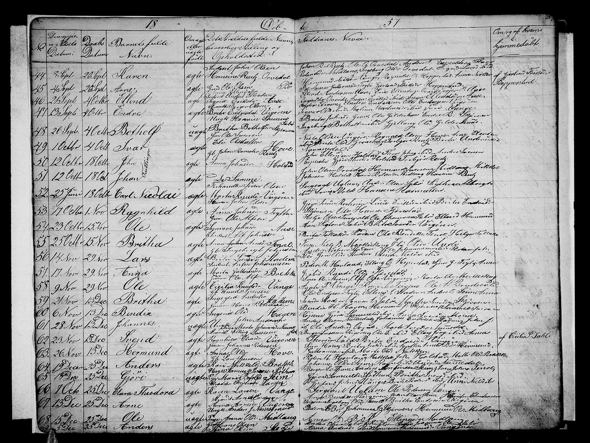 Vik sokneprestembete, AV/SAB-A-81501/H/Hab/Haba/L0002: Parish register (copy) no. A 2, 1856-1877, p. 5