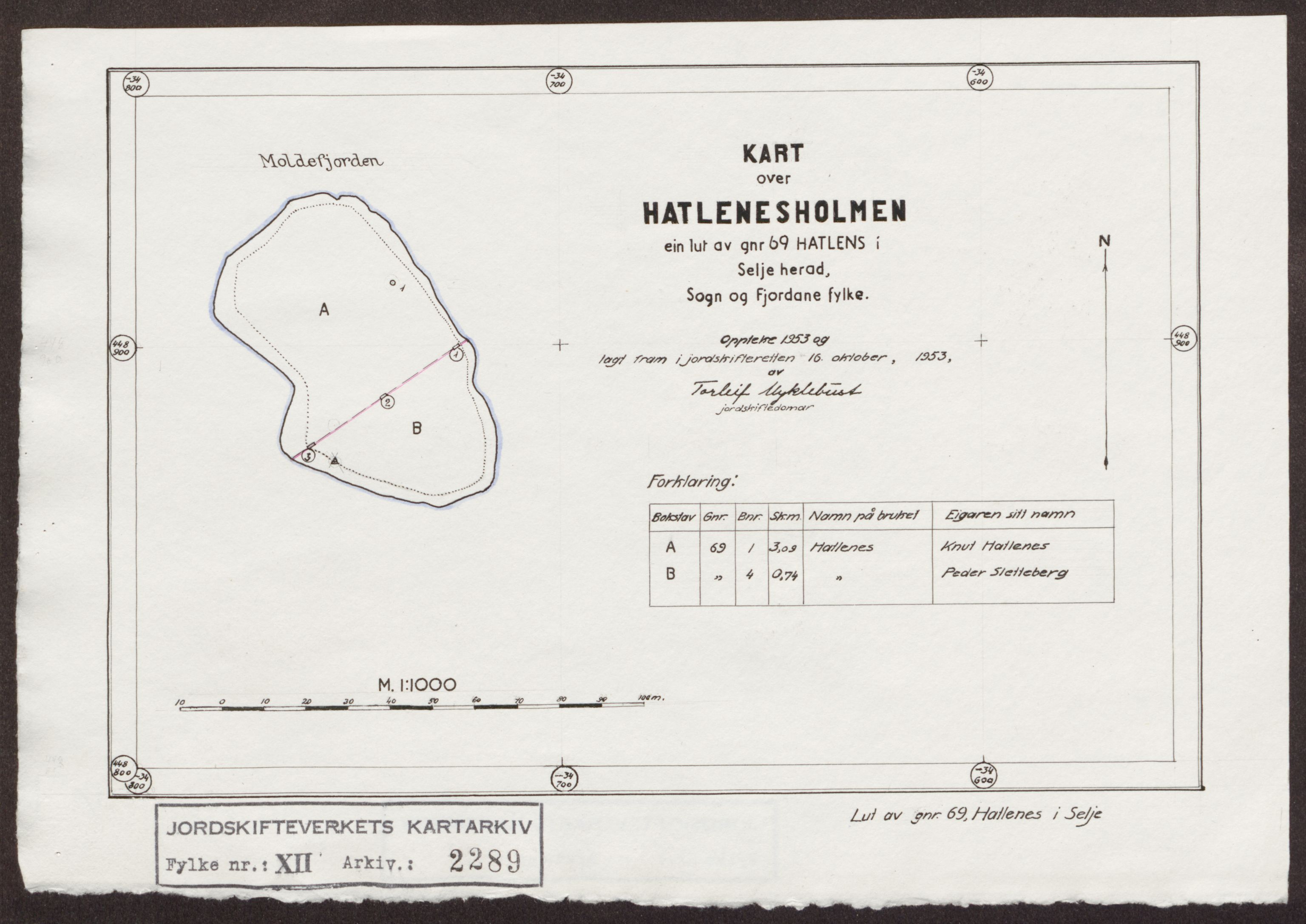 Jordskifteverkets kartarkiv, RA/S-3929/T, 1859-1988, p. 2801