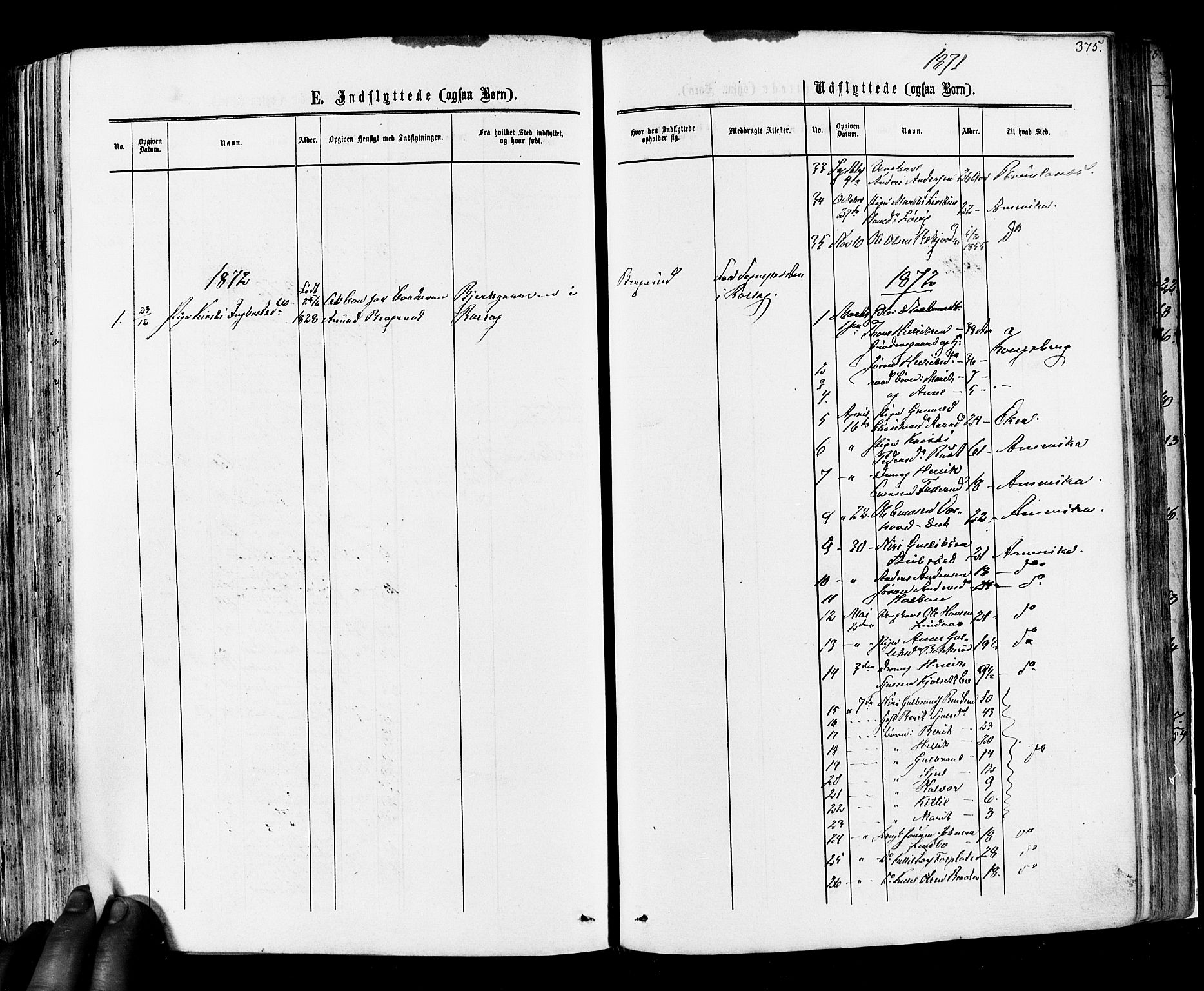 Flesberg kirkebøker, SAKO/A-18/F/Fa/L0007: Parish register (official) no. I 7, 1861-1878, p. 375