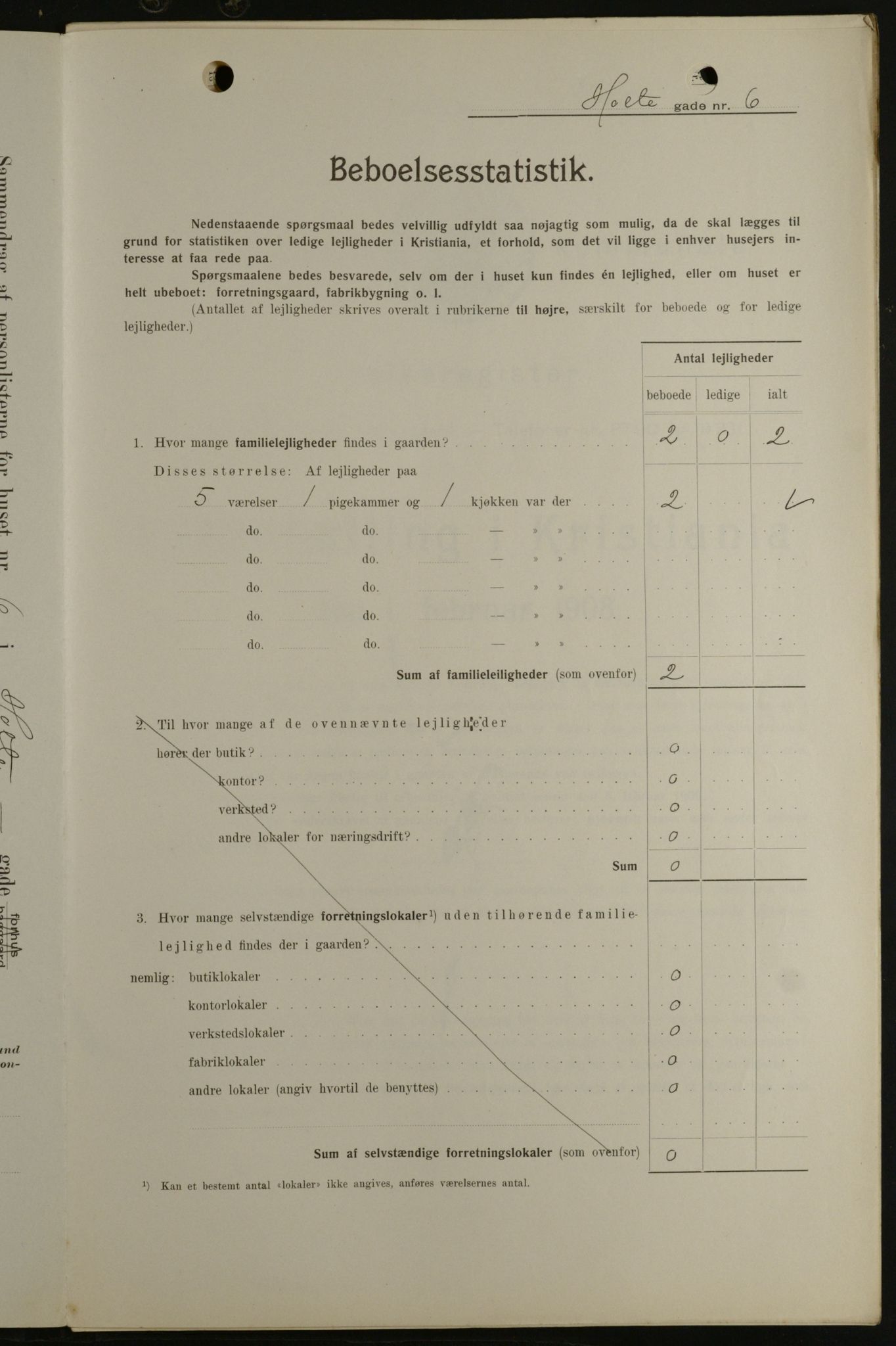 OBA, Municipal Census 1908 for Kristiania, 1908, p. 37030