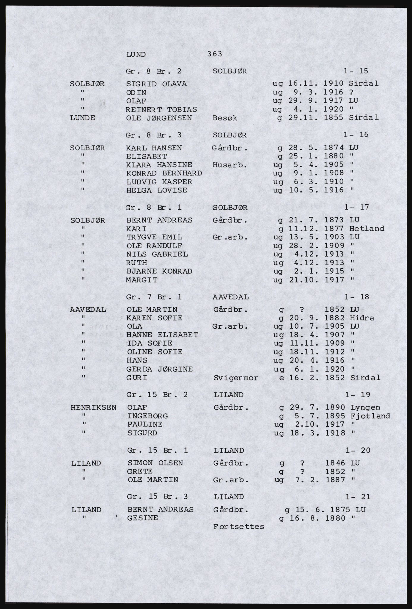 SAST, Copy of 1920 census for Dalane, 1920, p. 829