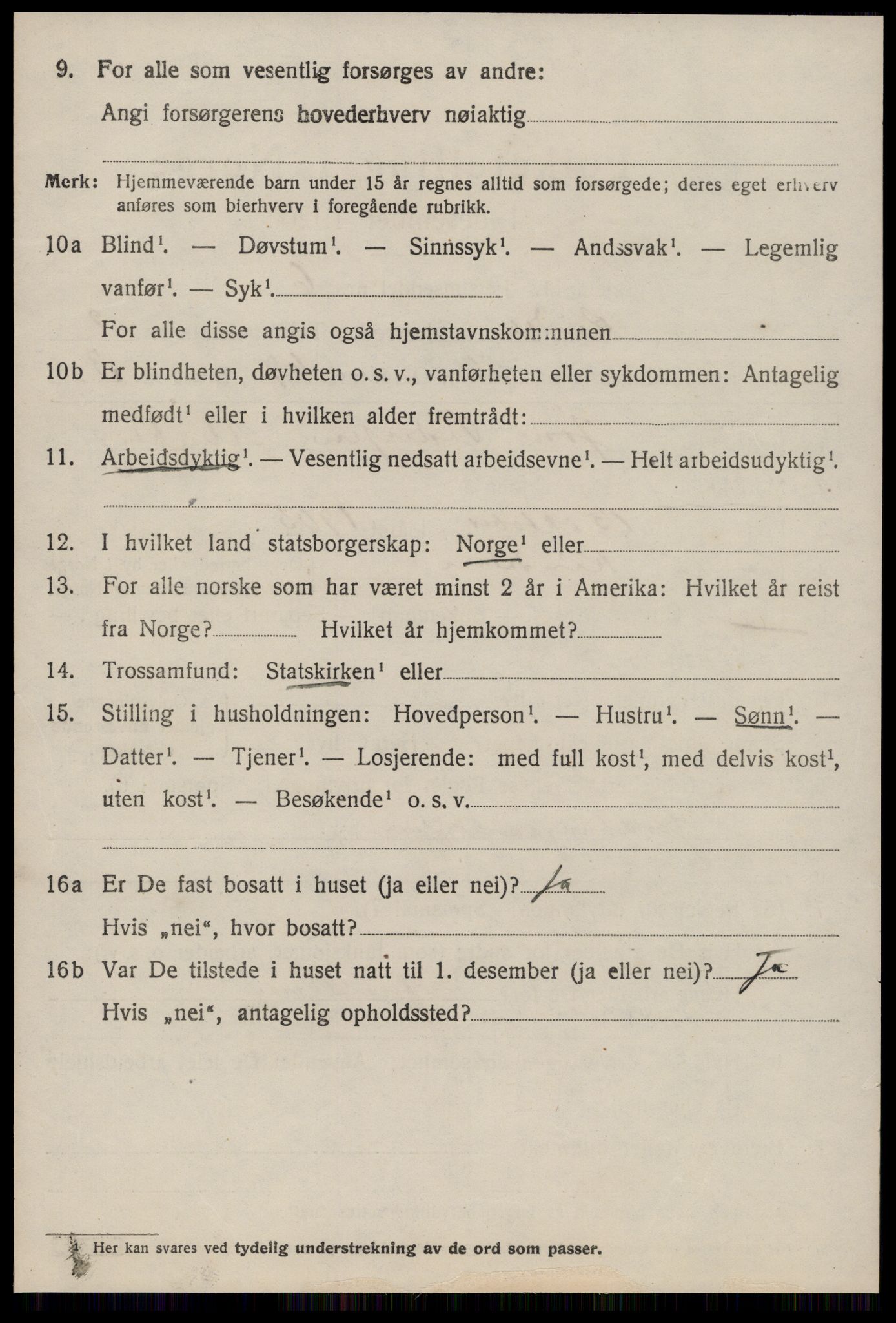 SAT, 1920 census for Rindal, 1920, p. 5147