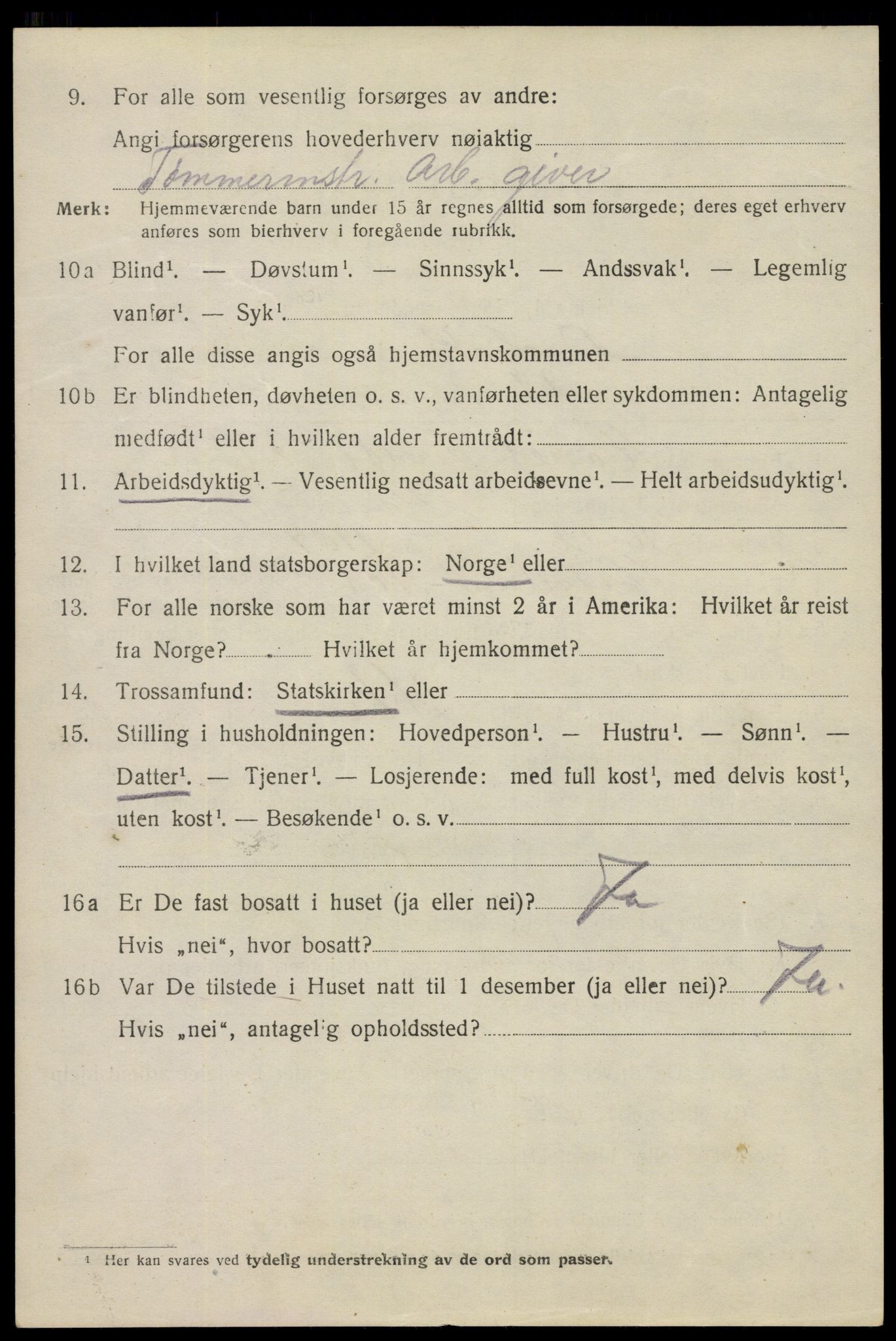 SAO, 1920 census for Drøbak, 1920, p. 4402