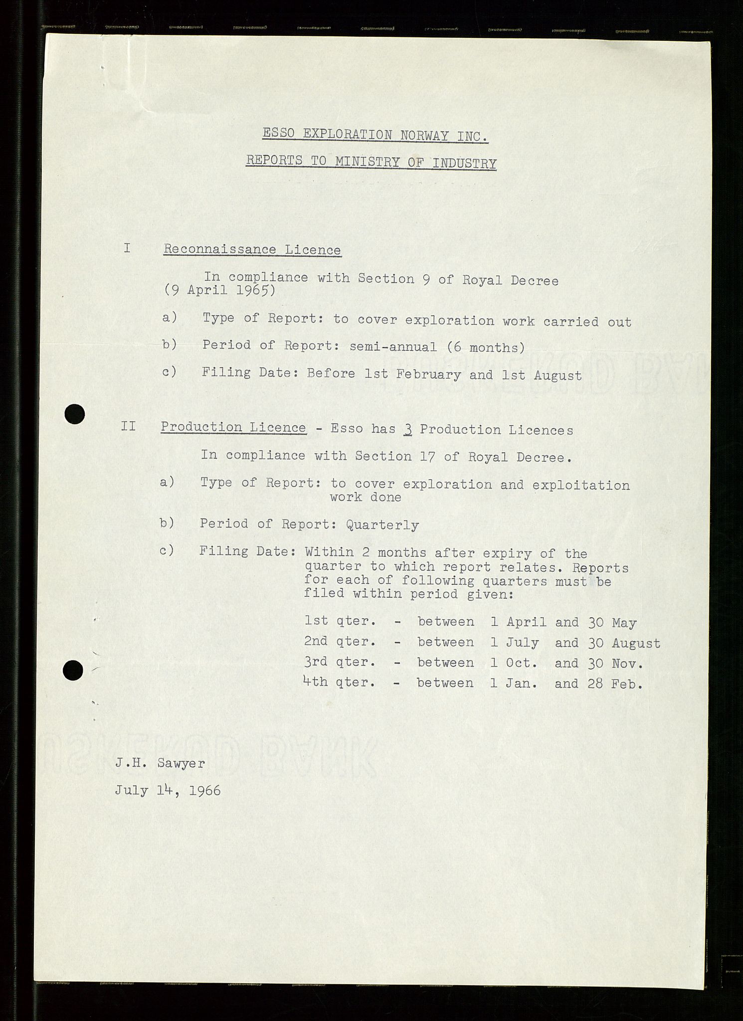 Pa 1512 - Esso Exploration and Production Norway Inc., AV/SAST-A-101917/E/Ea/L0026: Sak og korrespondanse, 1966-1974, p. 236