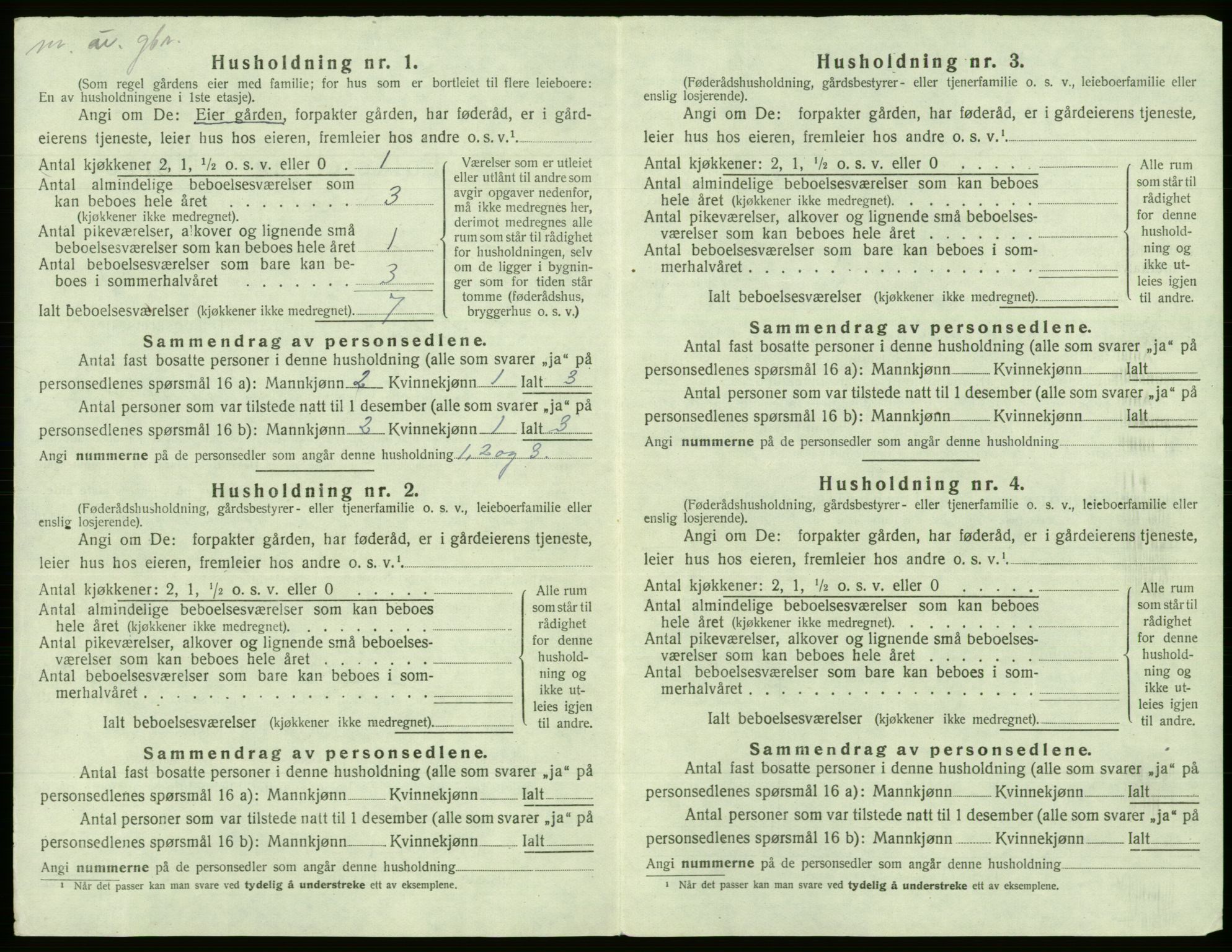 SAB, 1920 census for Fana, 1920, p. 2561