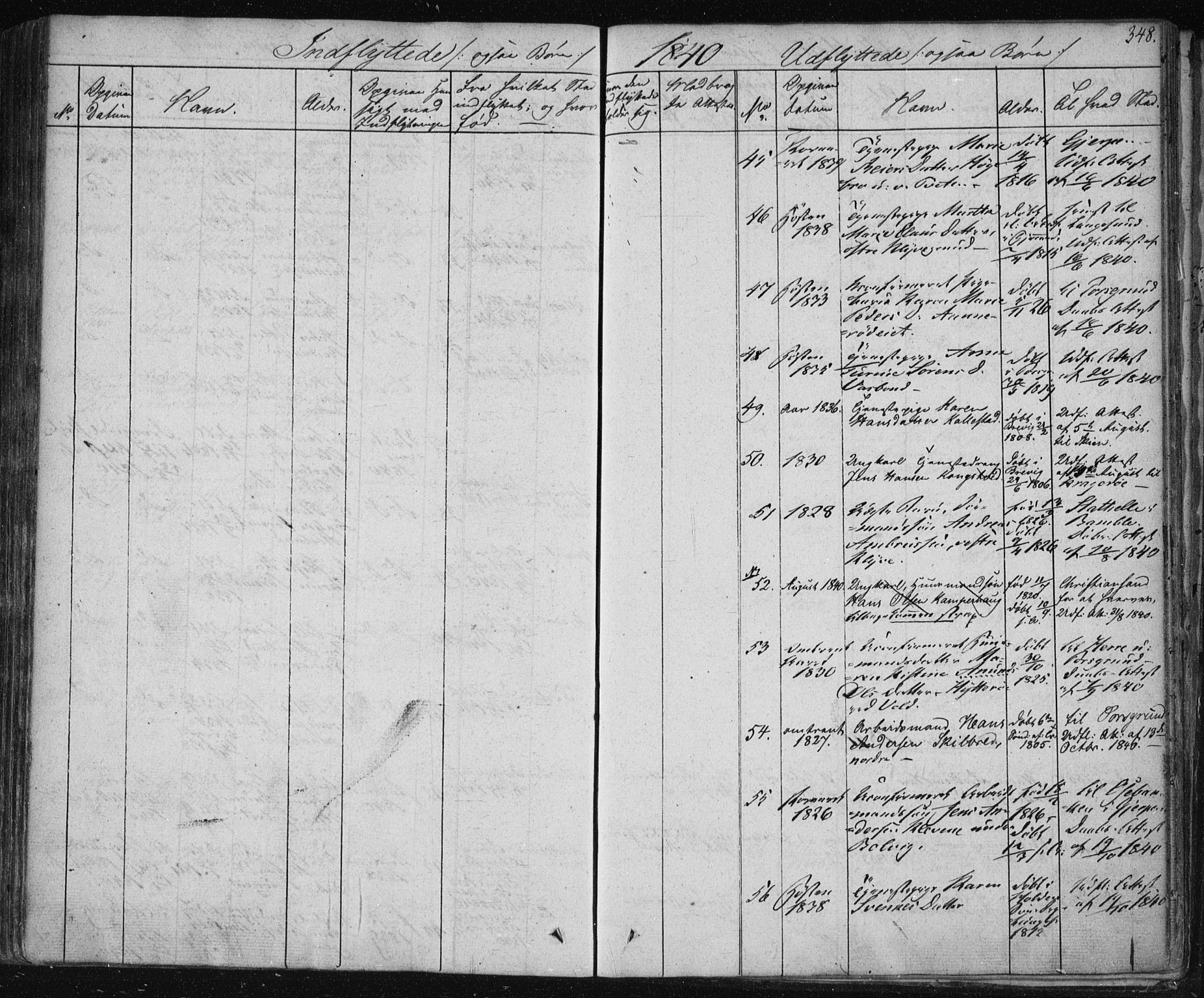 Solum kirkebøker, AV/SAKO-A-306/F/Fa/L0005: Parish register (official) no. I 5, 1833-1843, p. 348