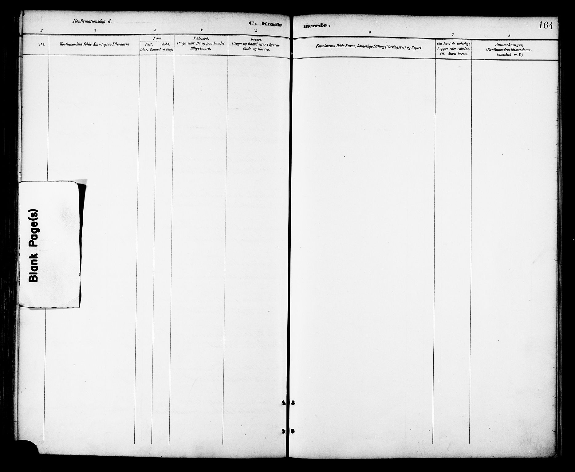 Ministerialprotokoller, klokkerbøker og fødselsregistre - Nordland, AV/SAT-A-1459/872/L1035: Parish register (official) no. 872A10, 1884-1896, p. 164